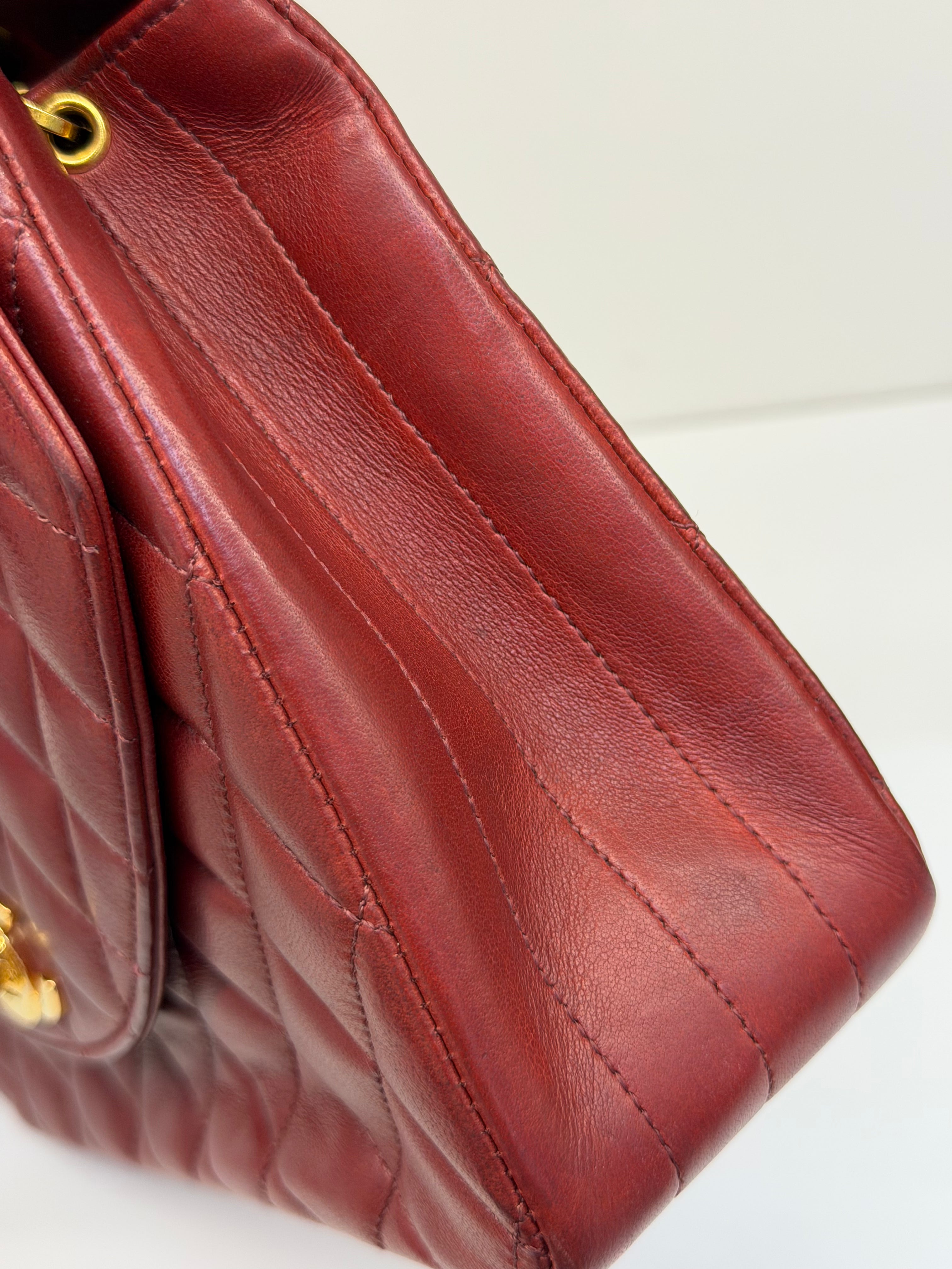 Borsa Chanel Vintage Bordeaux