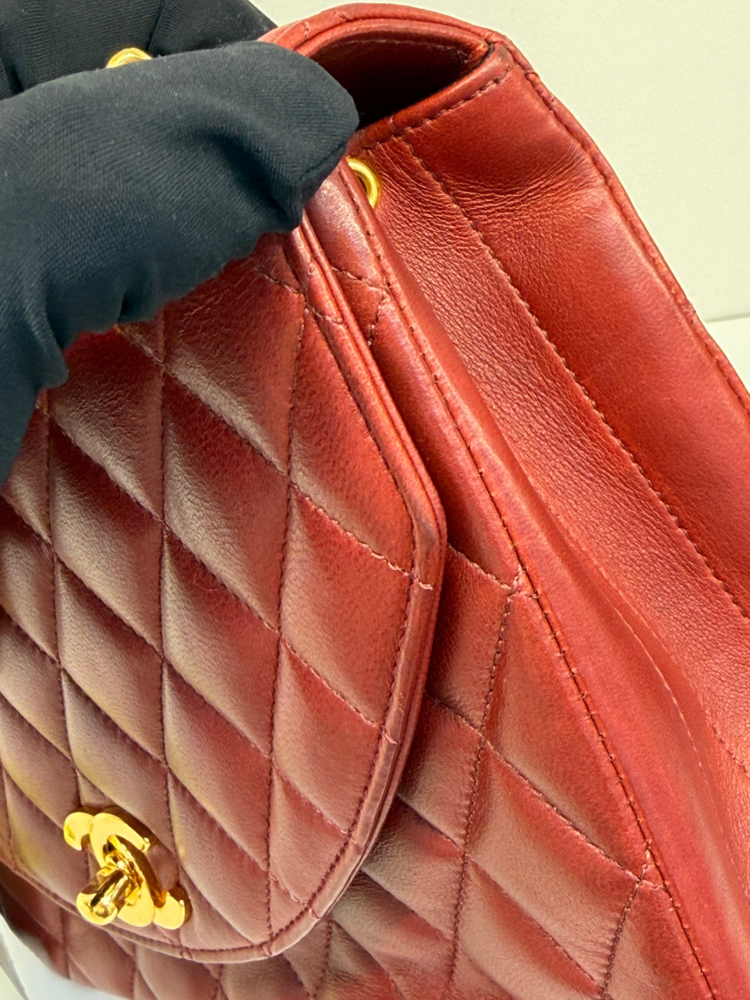 Borsa Chanel Vintage Bordeaux