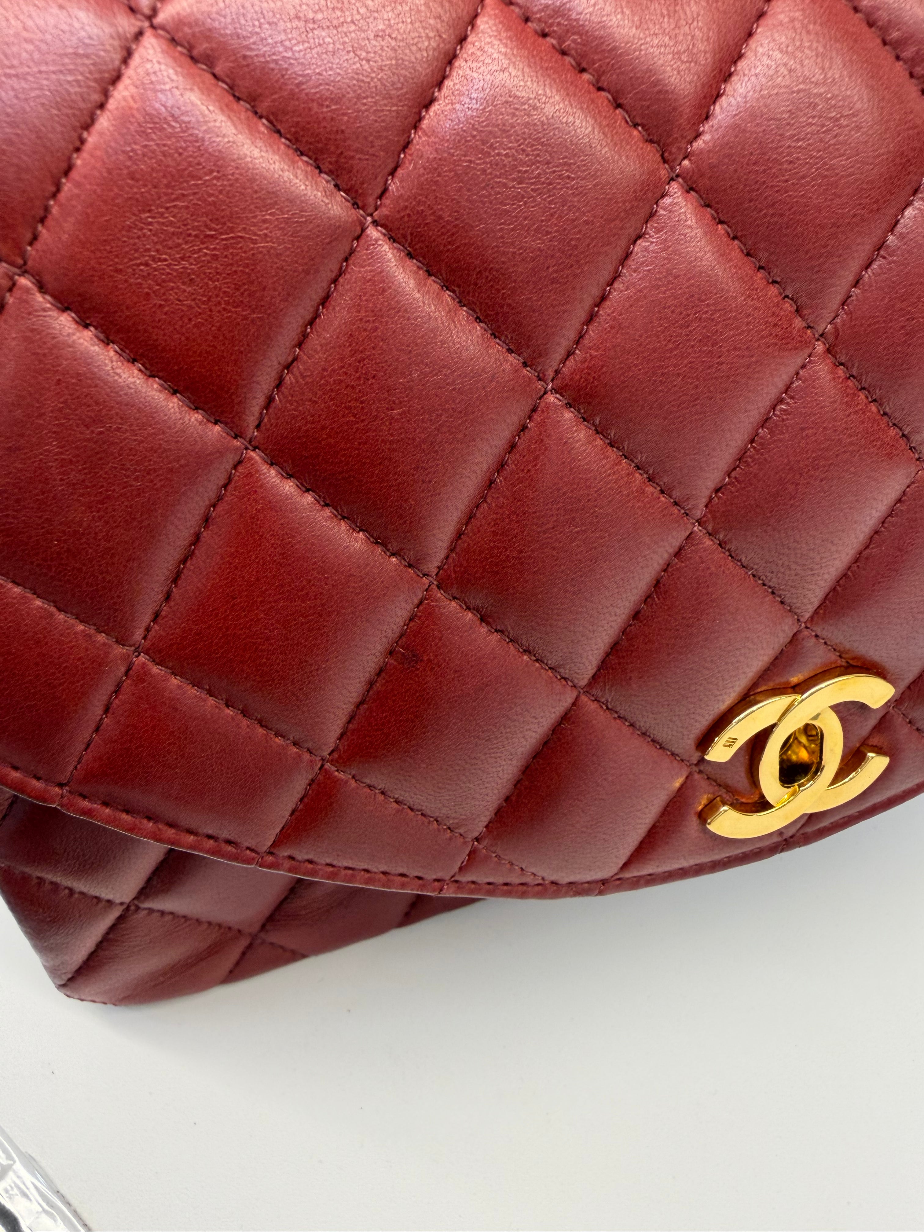 Borsa Chanel Vintage Bordeaux