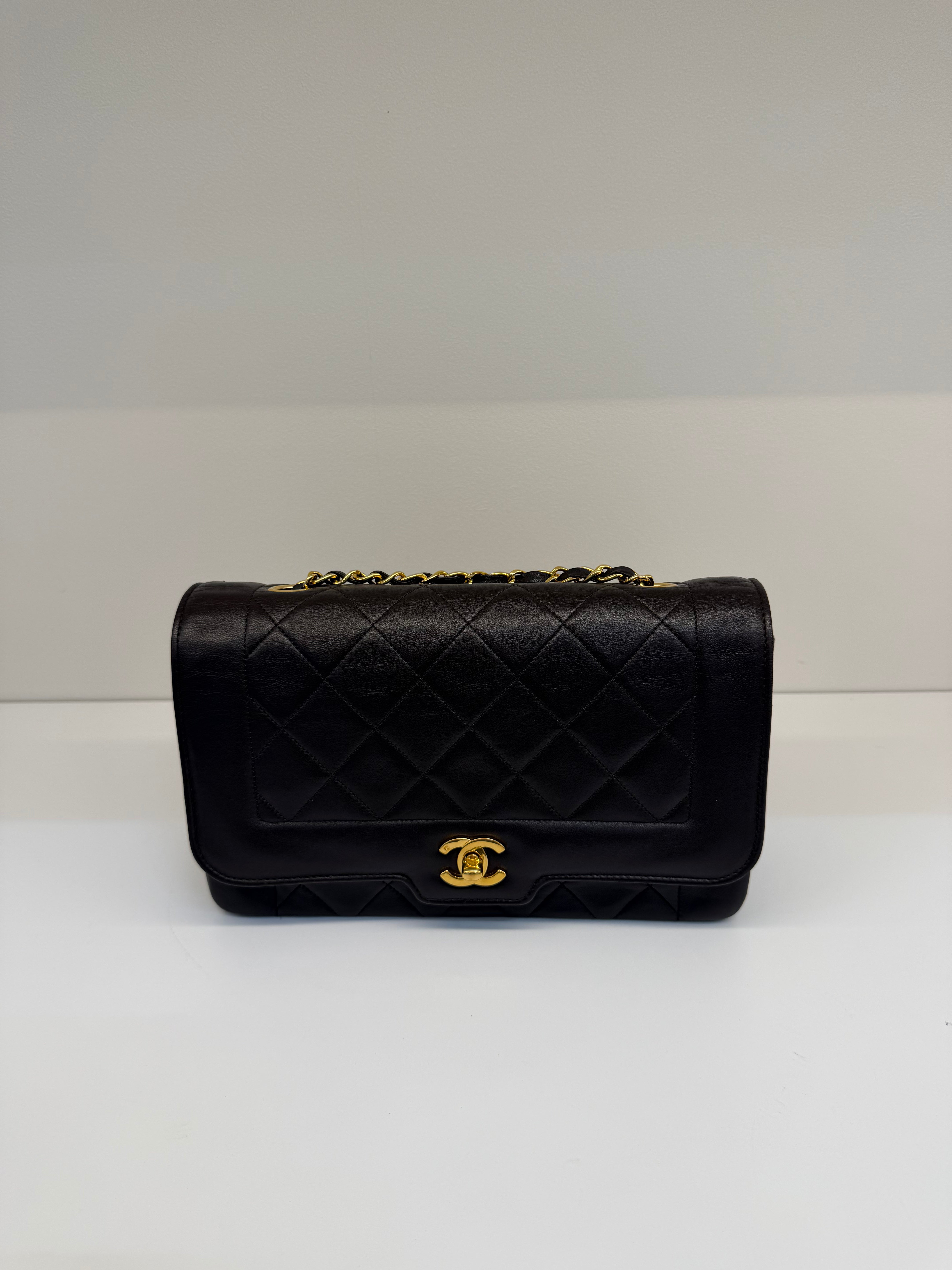 Borsa Chanel Diana in Pelle Marrone