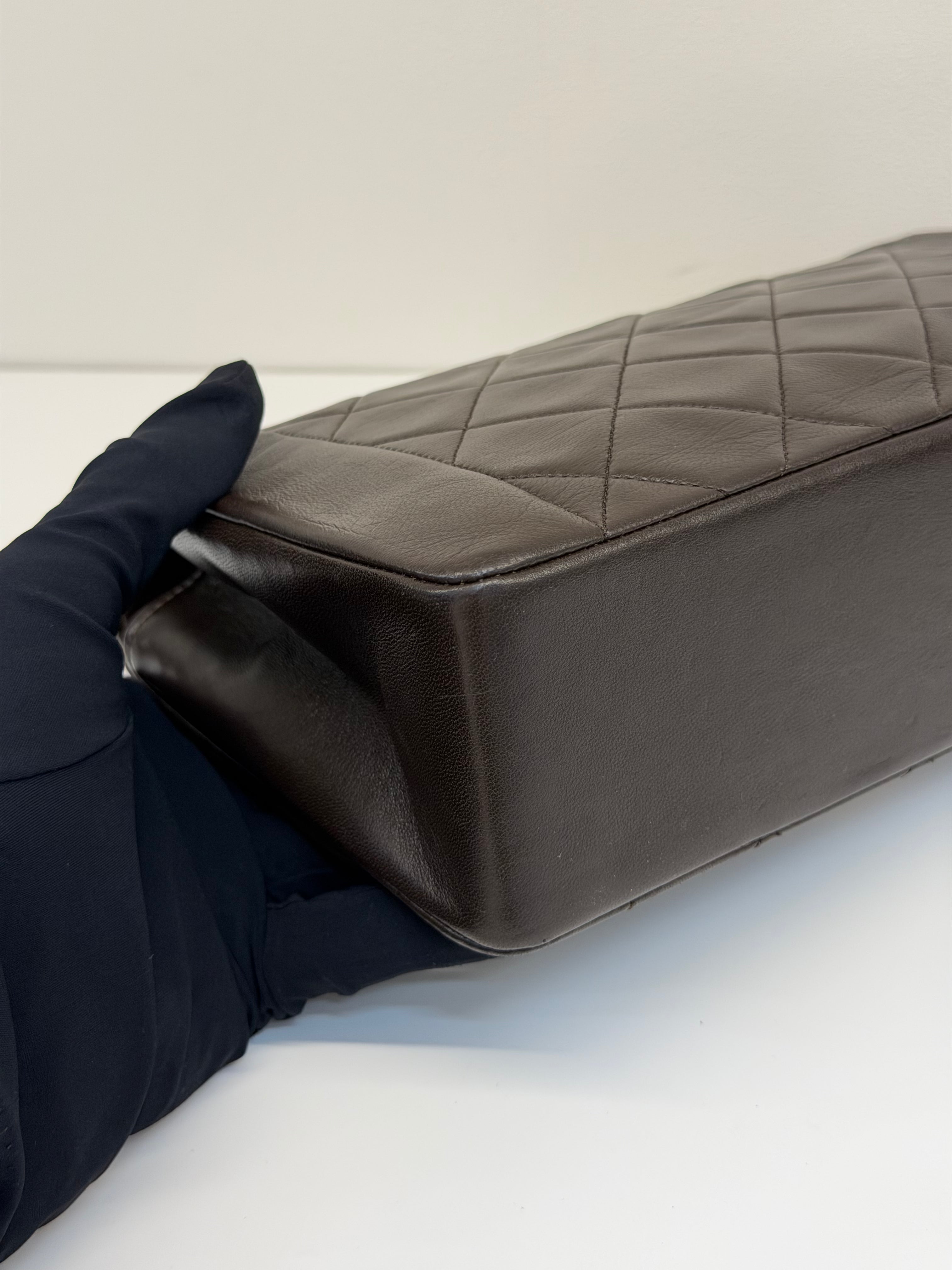 Borsa Chanel Diana in Pelle Marrone
