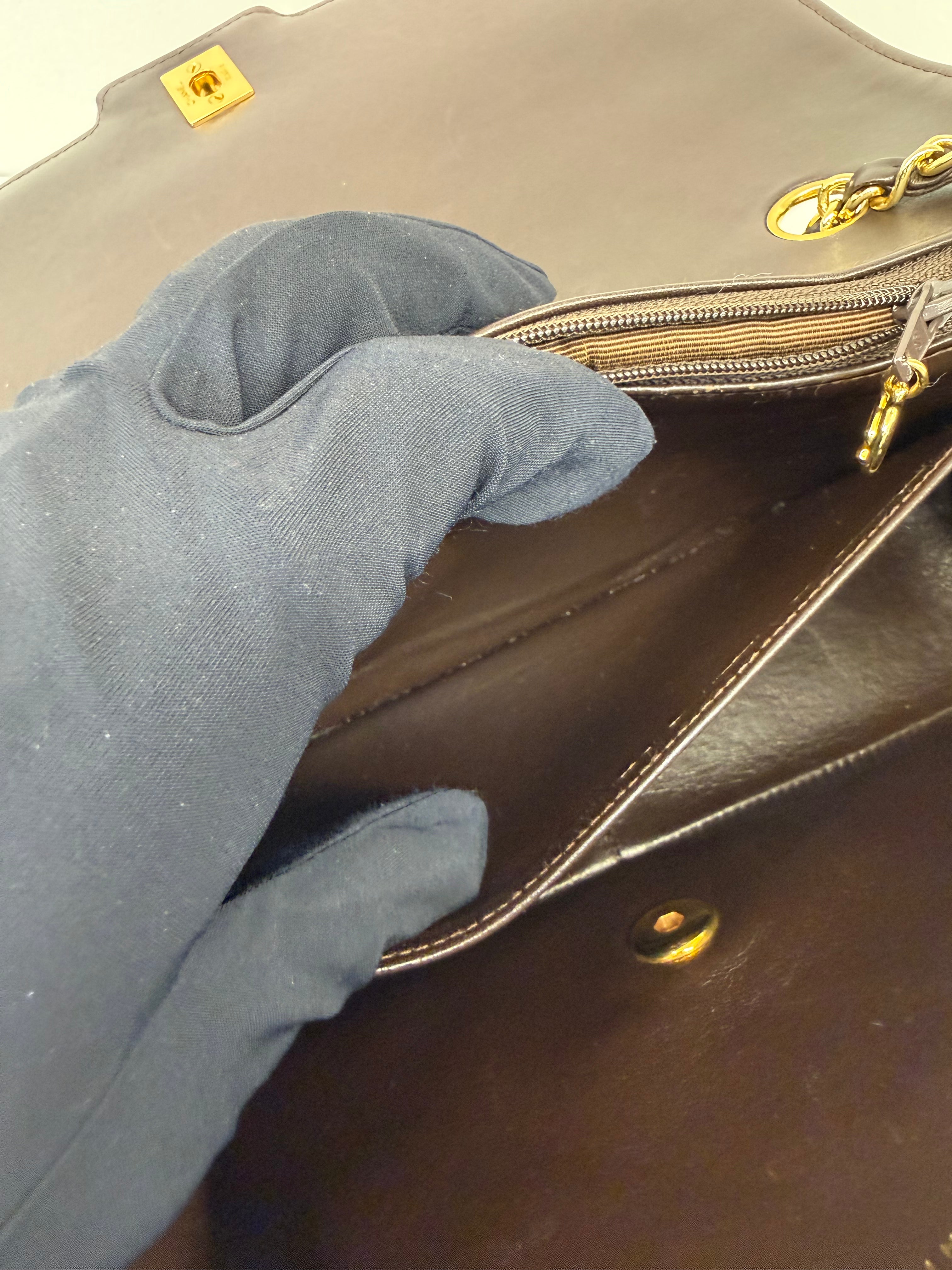 Borsa Chanel Diana in Pelle Marrone