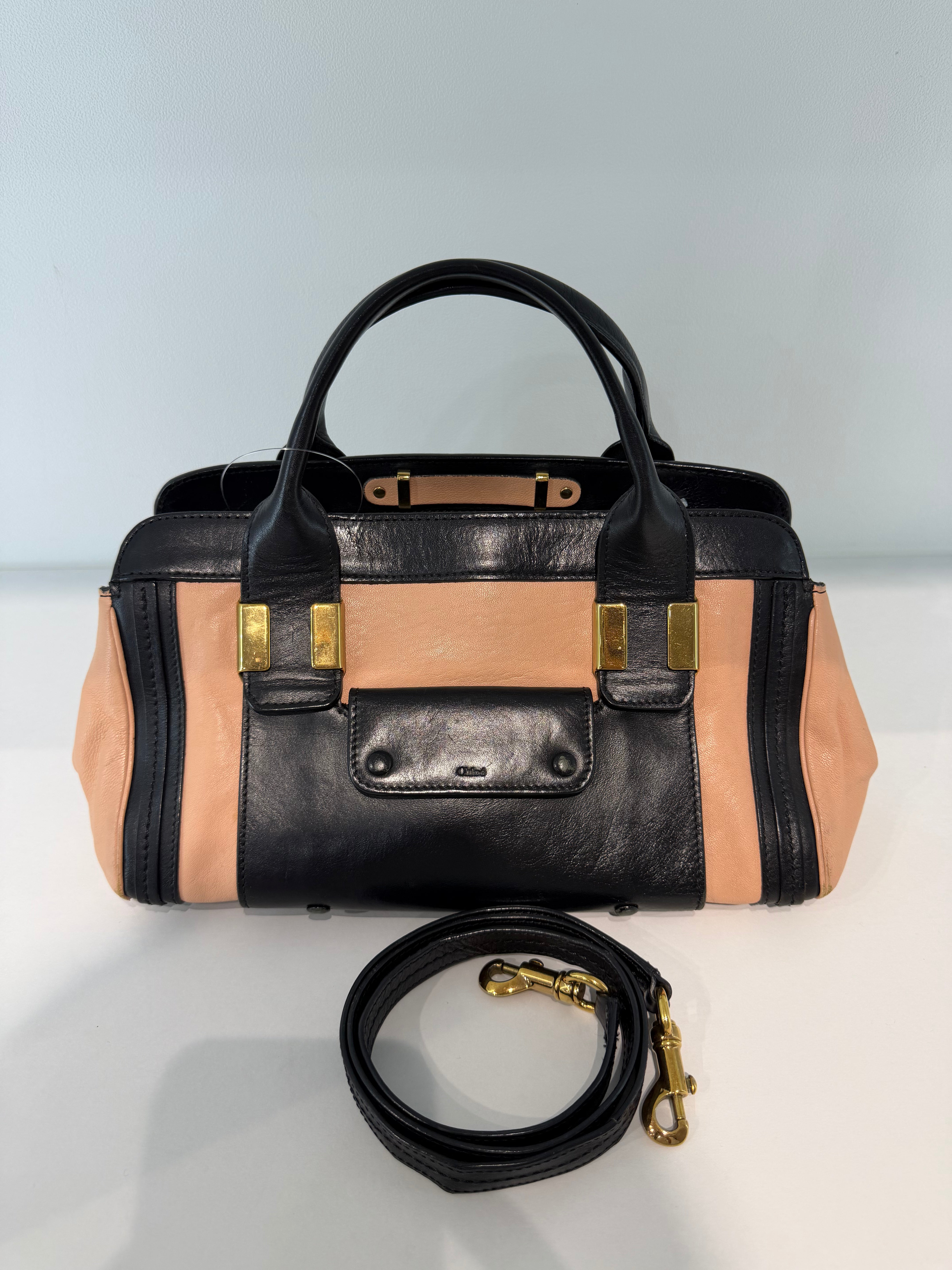 Borsa a Mano Chloé Alice in Pelle Bicolore