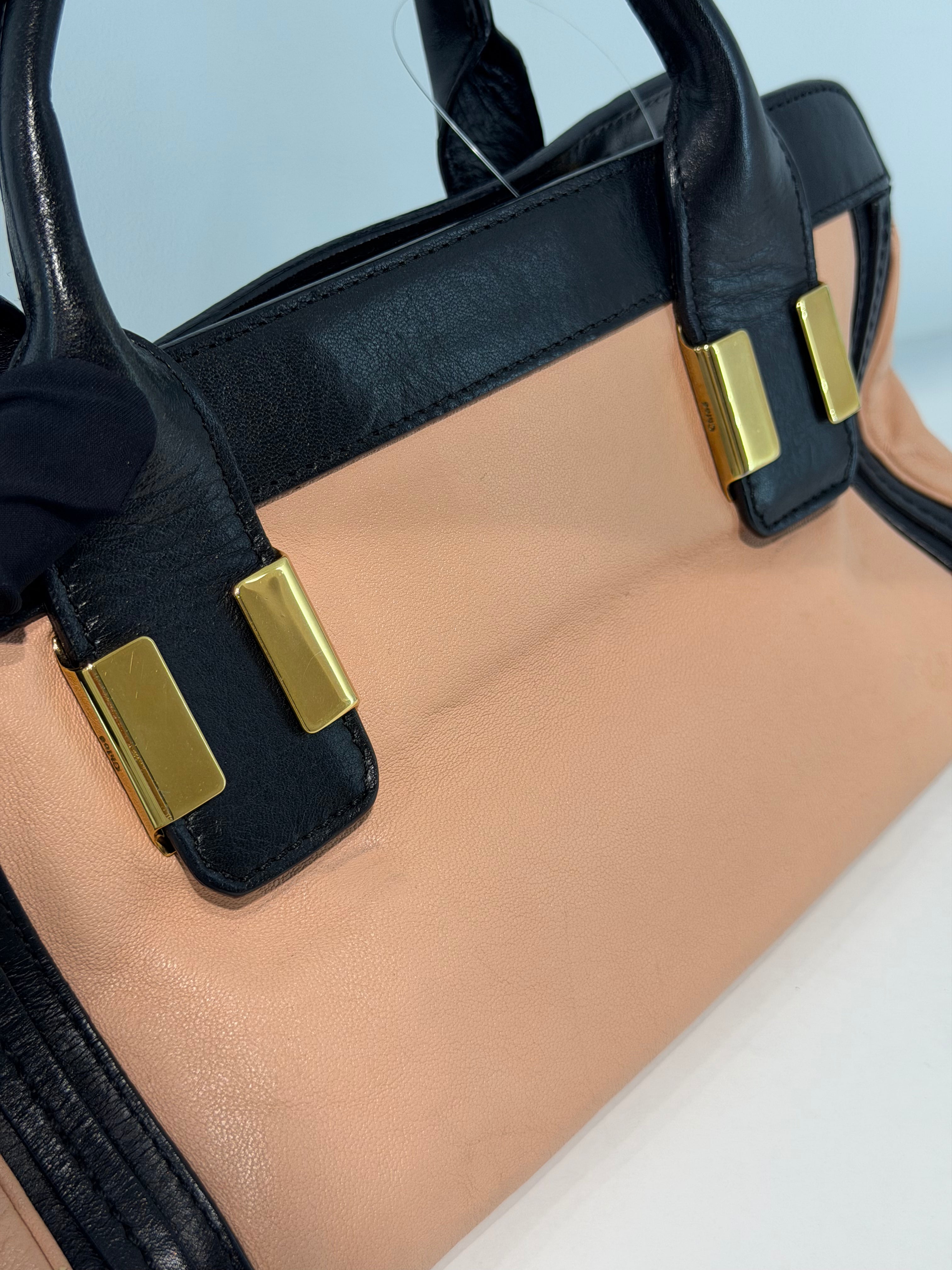 Borsa a Mano Chloé Alice in Pelle Bicolore