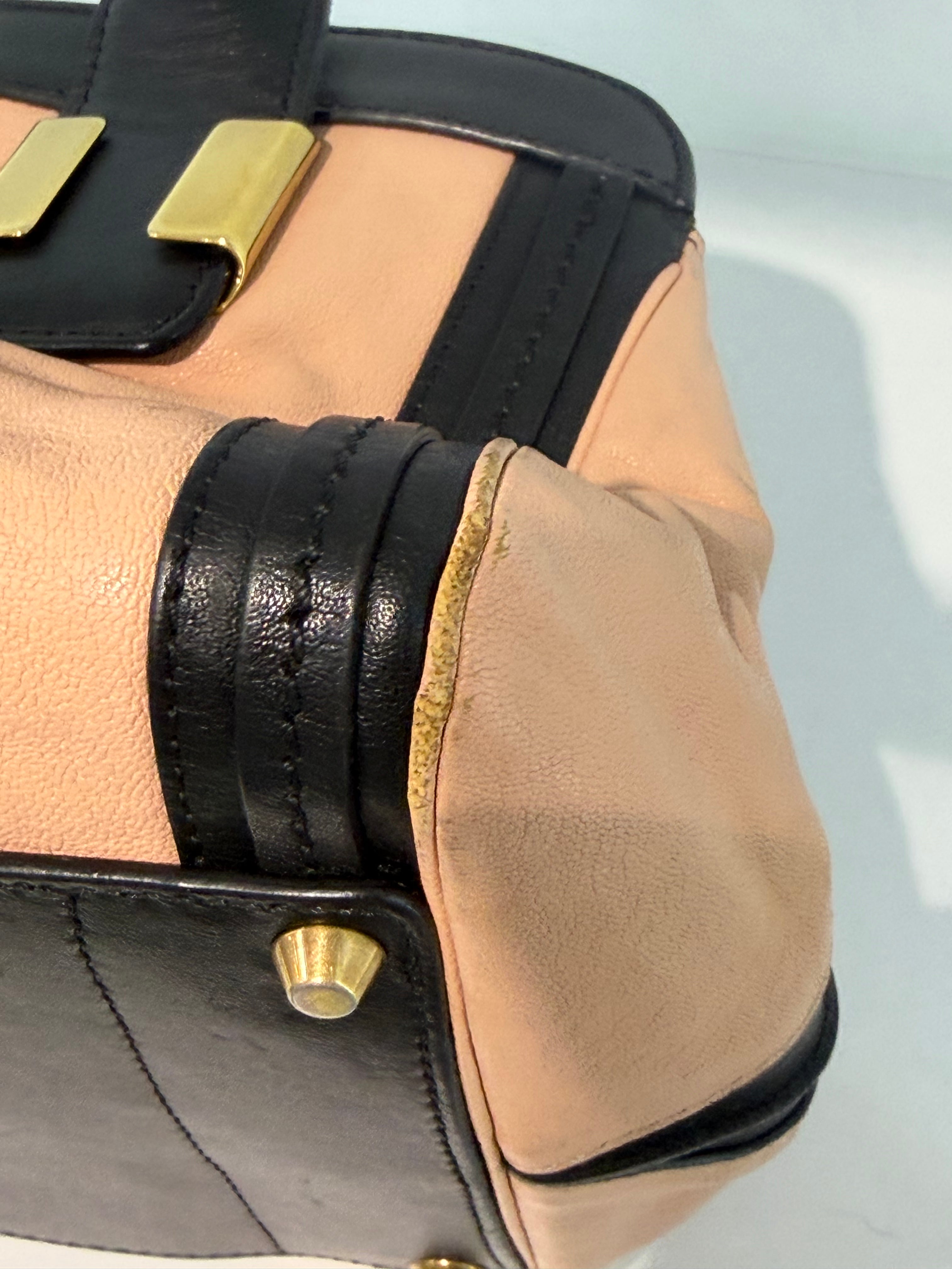 Borsa a Mano Chloé Alice in Pelle Bicolore