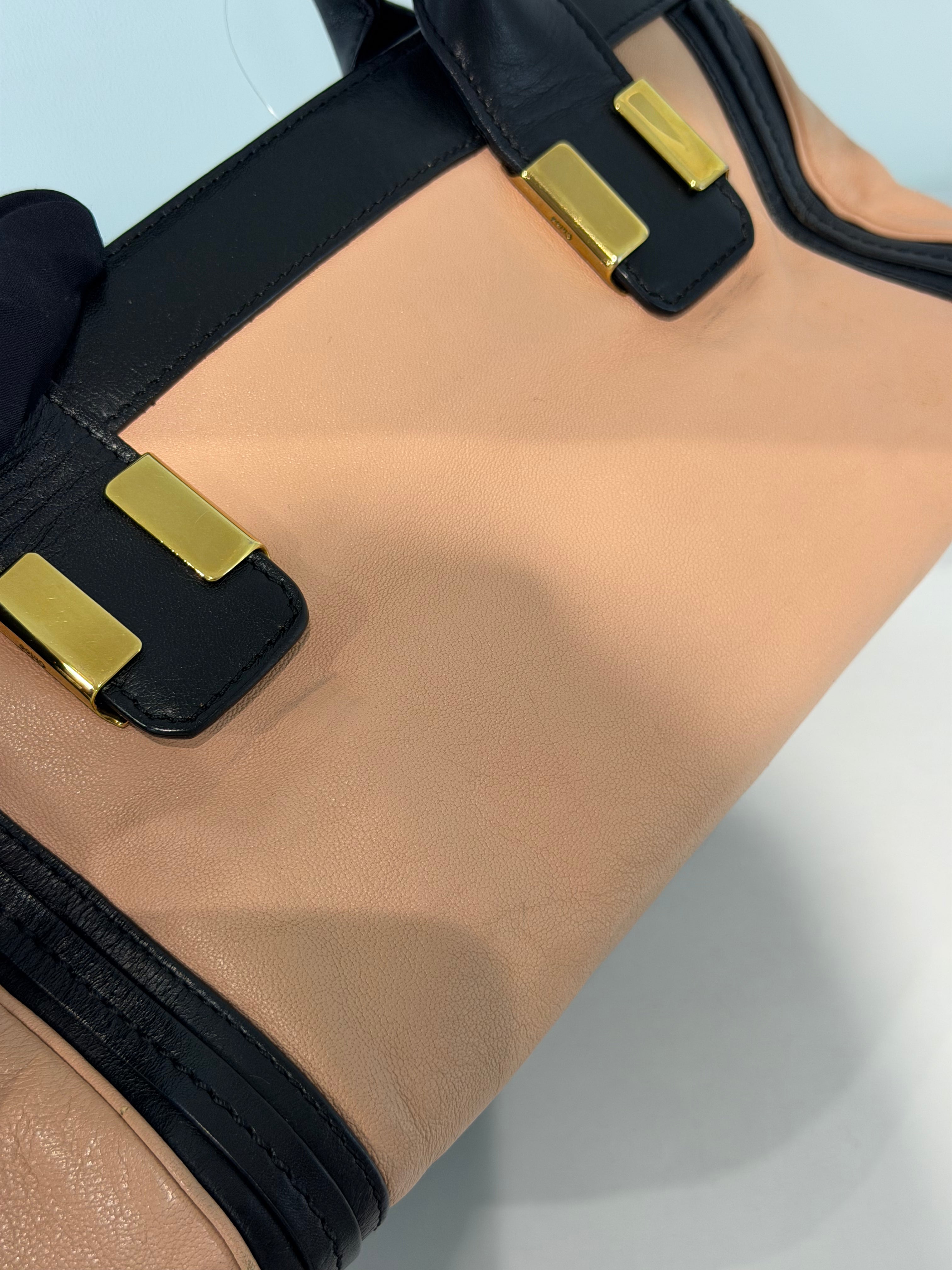 Borsa a Mano Chloé Alice in Pelle Bicolore