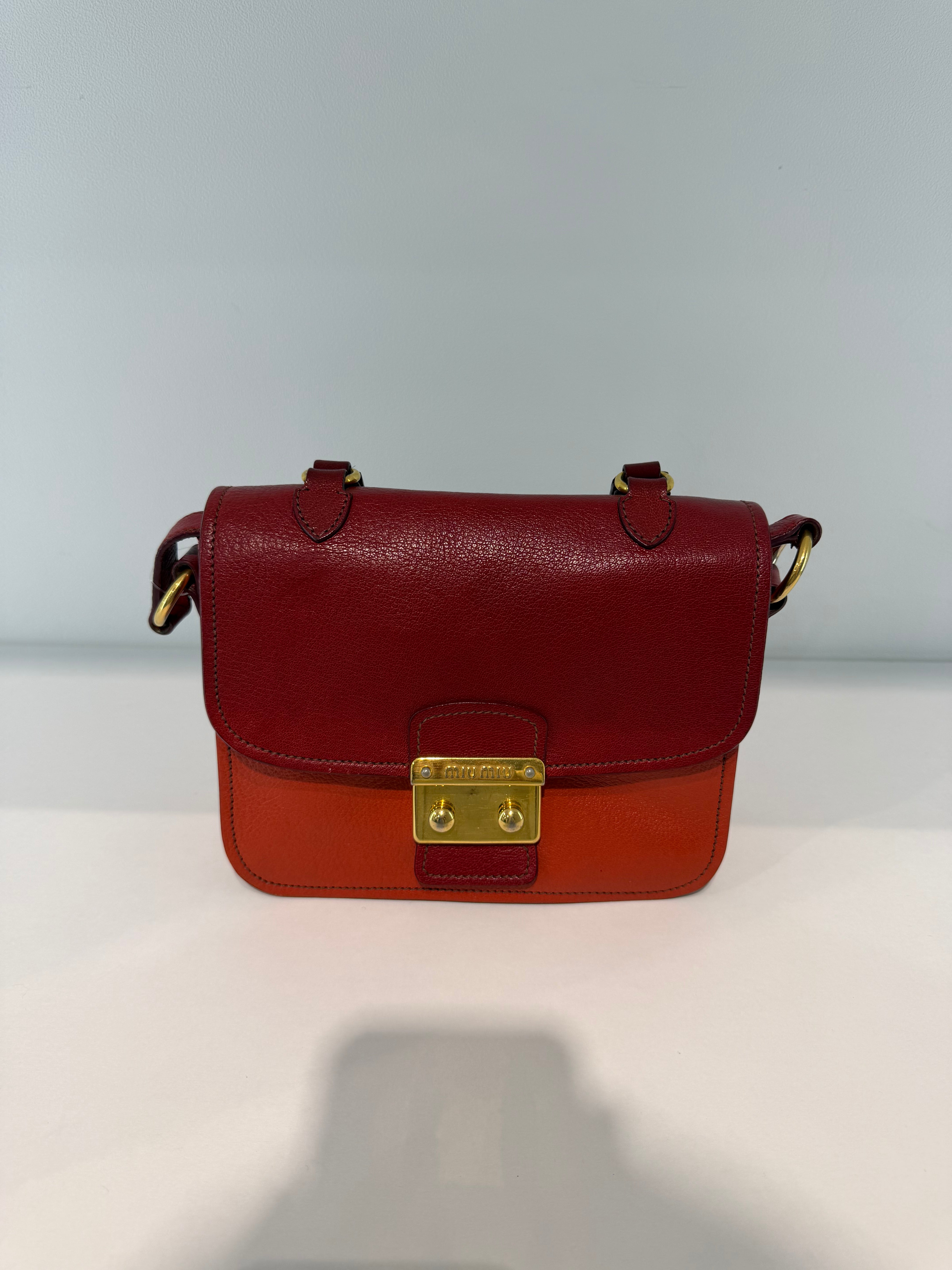 Borsa Miu Miu in Pelle Madras Bicolore