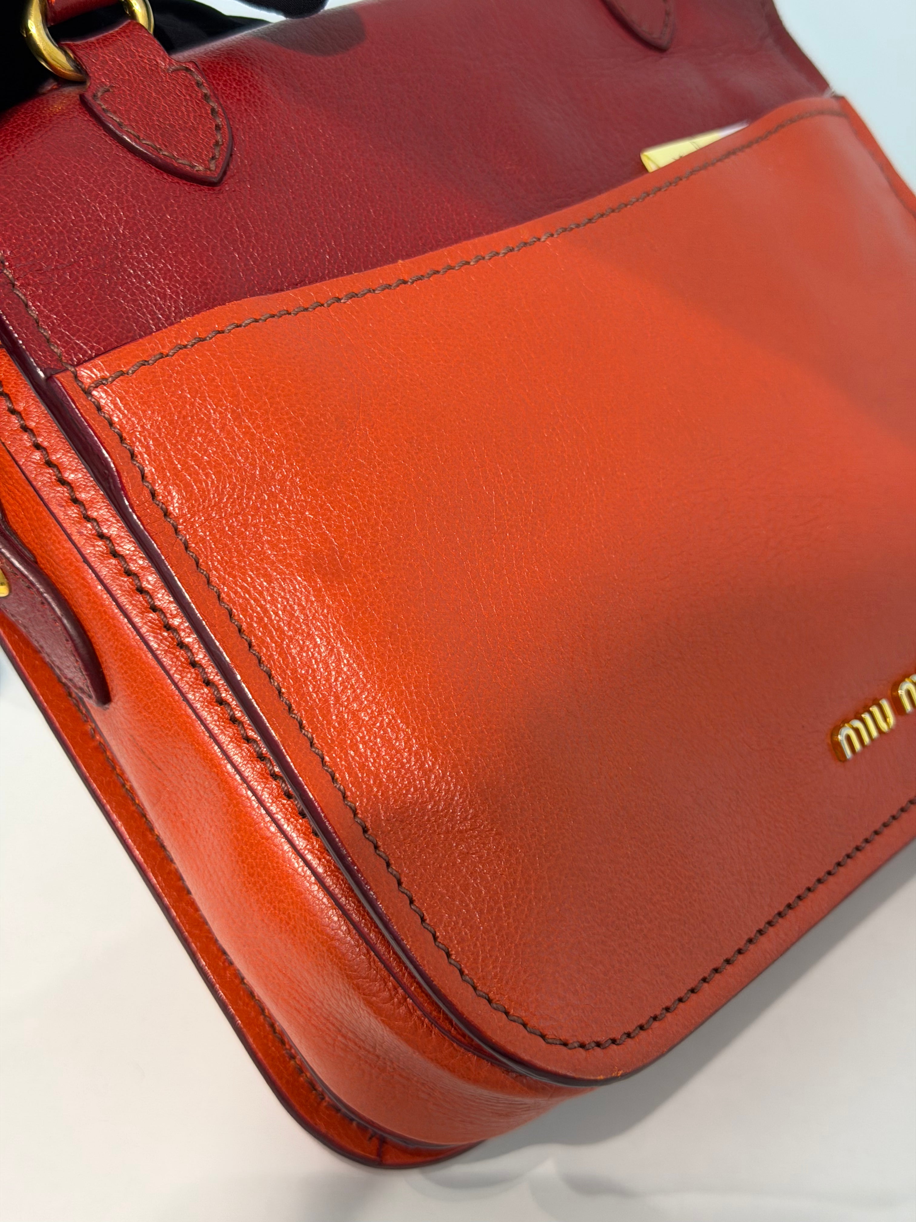 Borsa Miu Miu in Pelle Madras Bicolore
