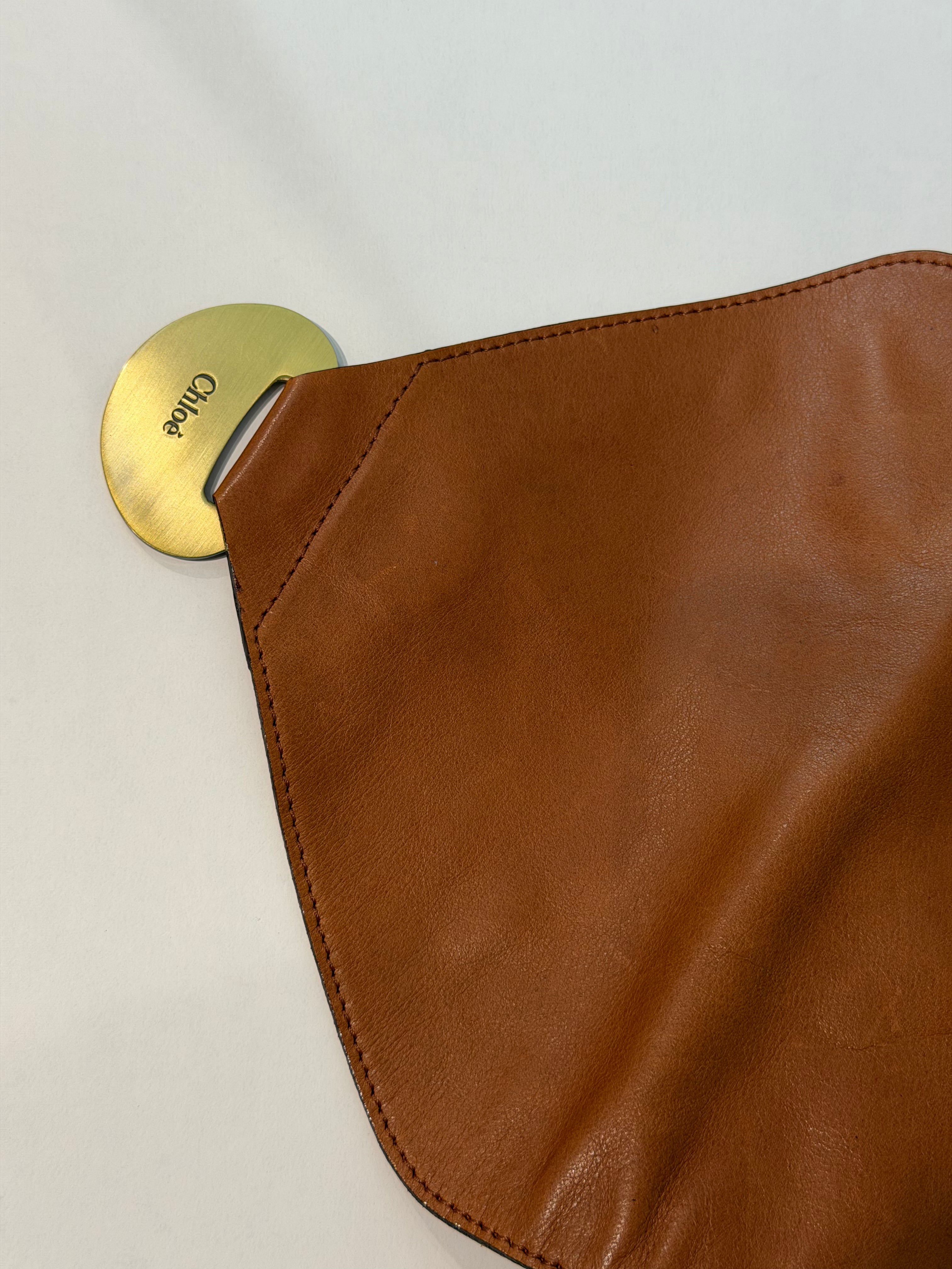 Borsa a Tracolla Vintage di Chloé in Pelle Marrone