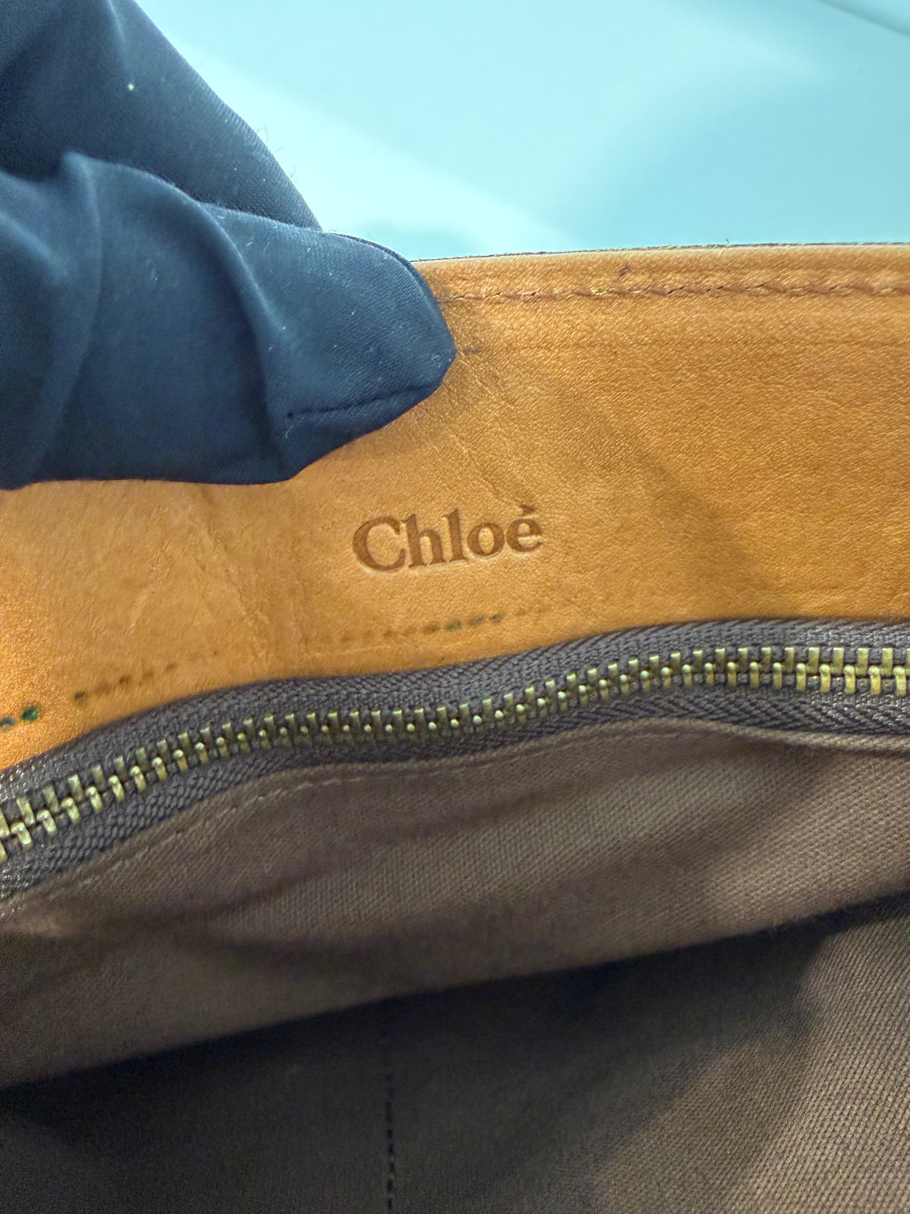 Borsa a Tracolla Vintage di Chloé in Pelle Marrone