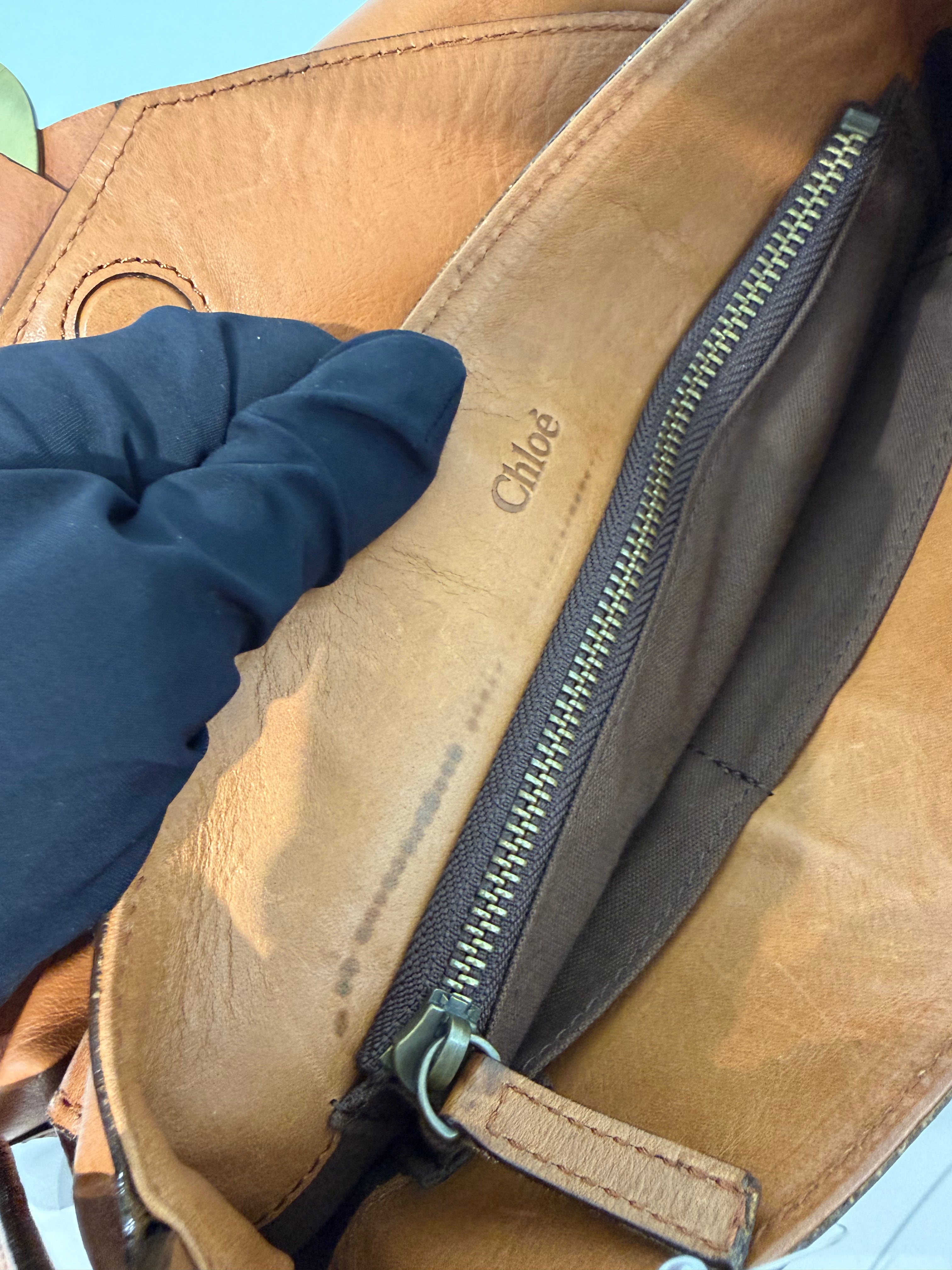 Borsa a Tracolla Vintage di Chloé in Pelle Marrone
