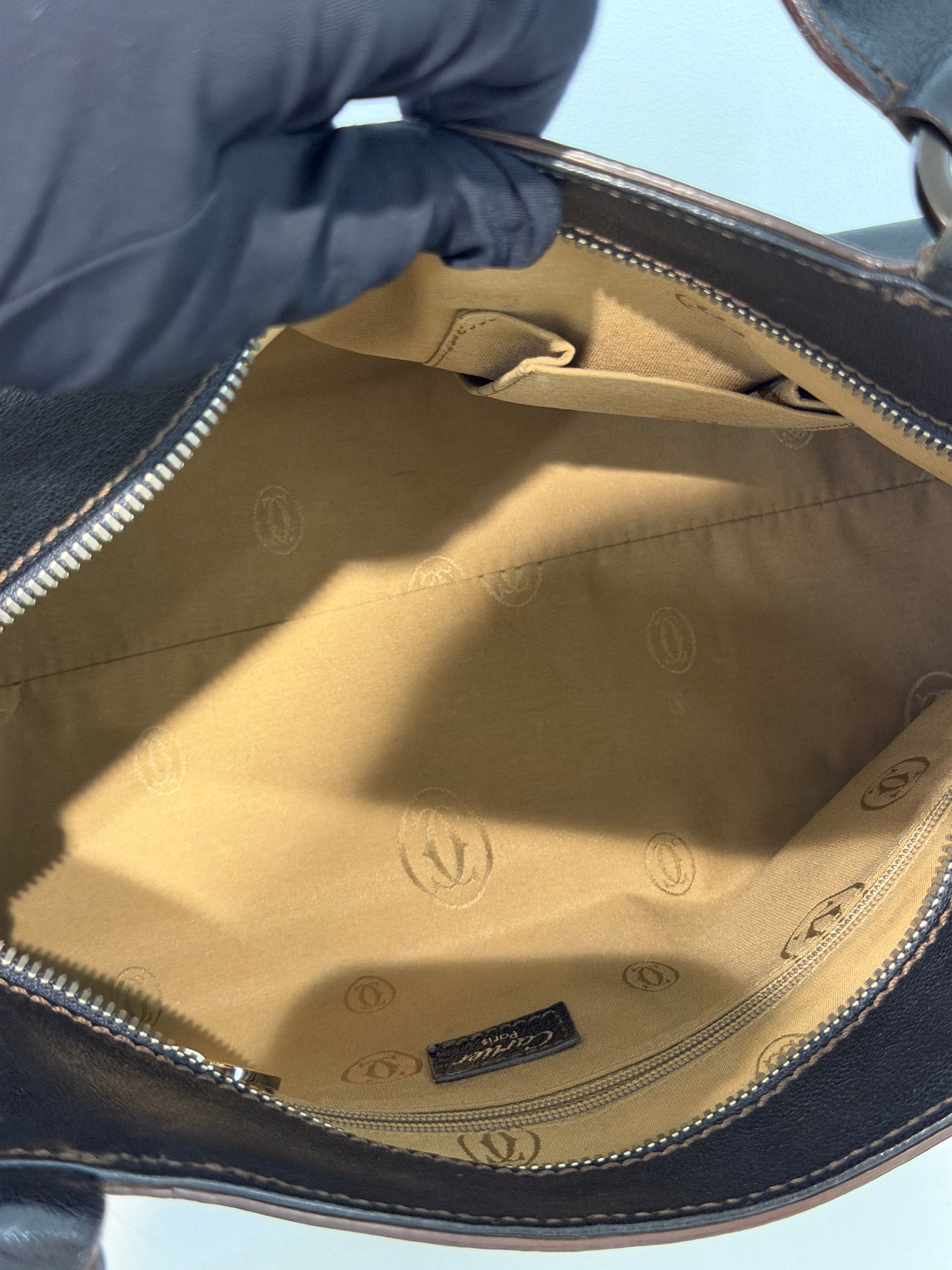 Borsa a Mano Cartier Marcello in Pelle Nera