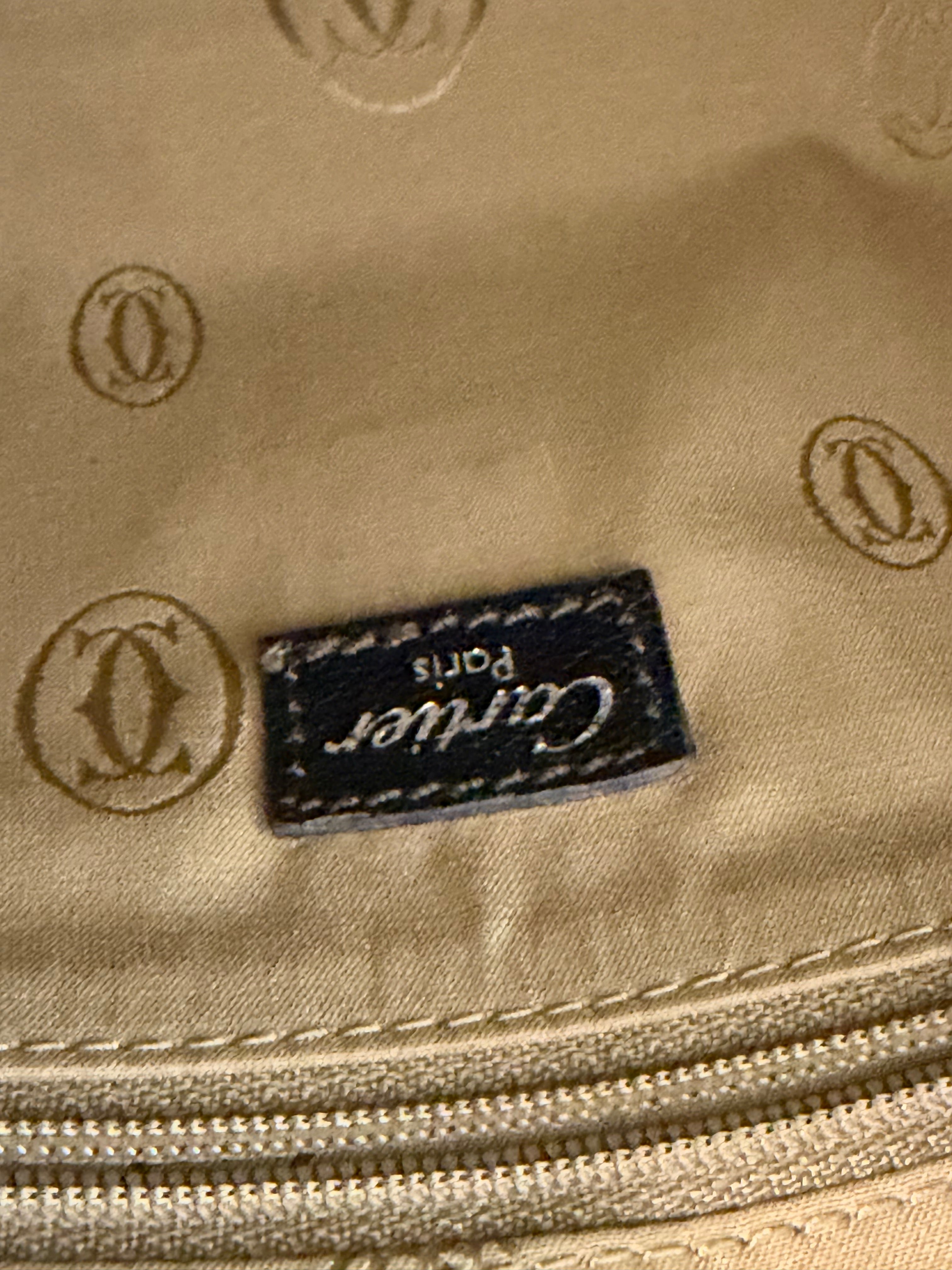Borsa a Mano Cartier Marcello in Pelle Nera