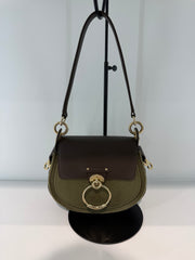 Borsa Chloé Tess Small in Tela e in Pelle