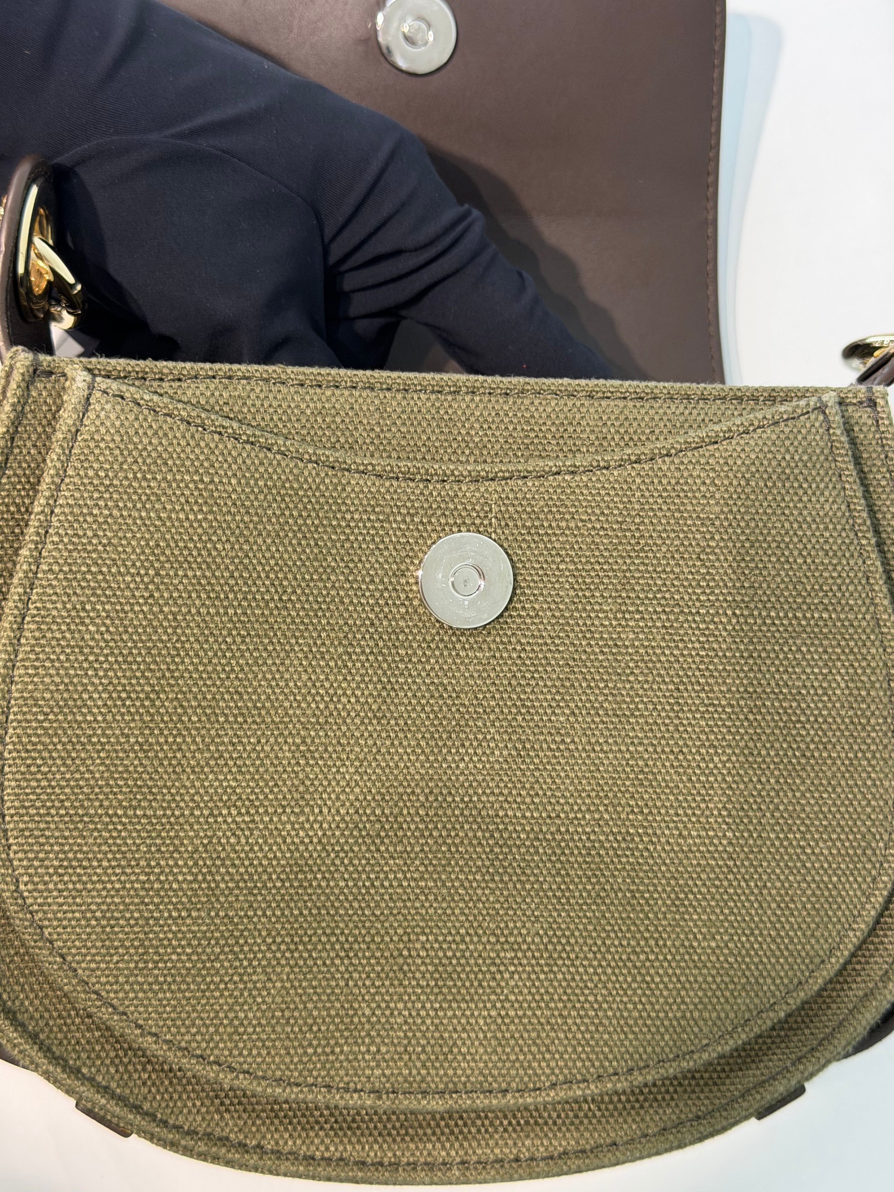 Borsa Chloé Tess Small in Tela e in Pelle