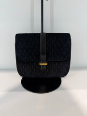 Borsa a Tracolla Saint Laurent Le Monogramme Small Satchel in Suede Nero