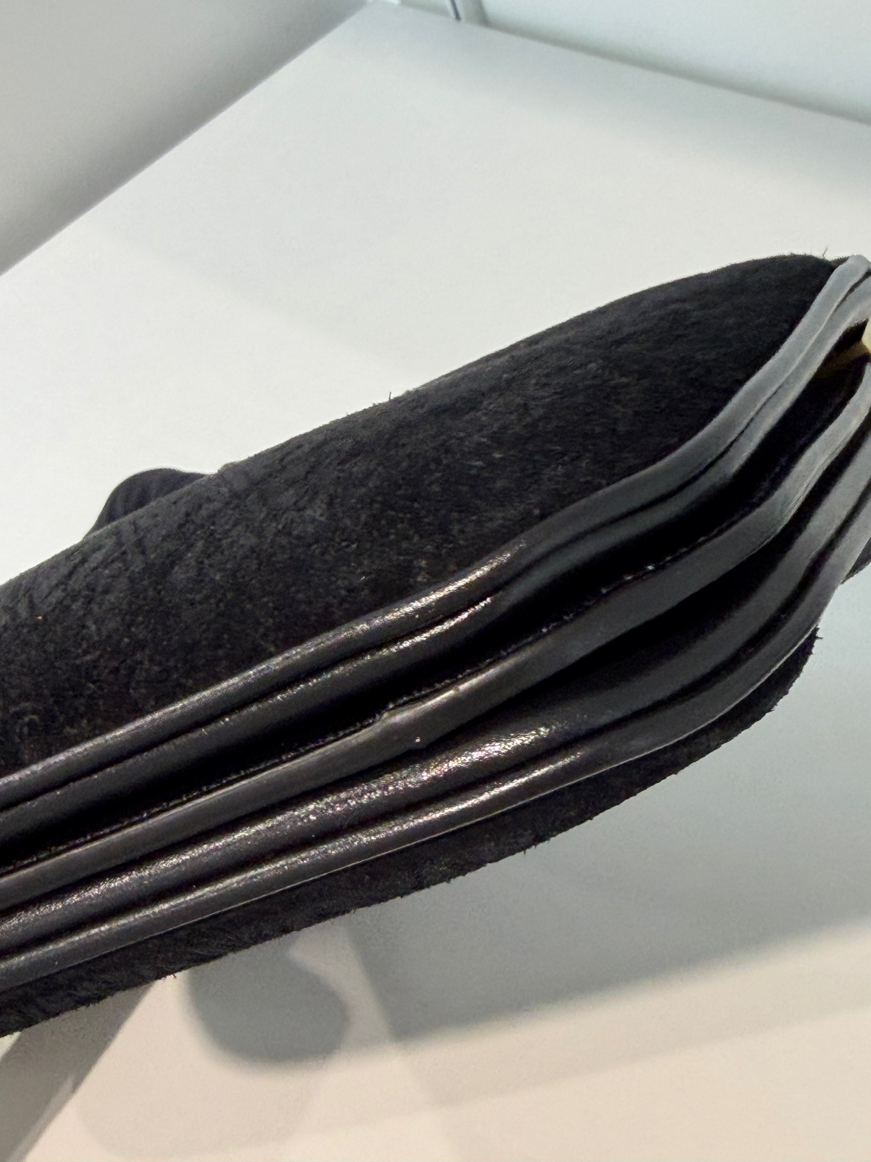 Borsa a Tracolla Saint Laurent Le Monogramme Small Satchel in Suede Nero