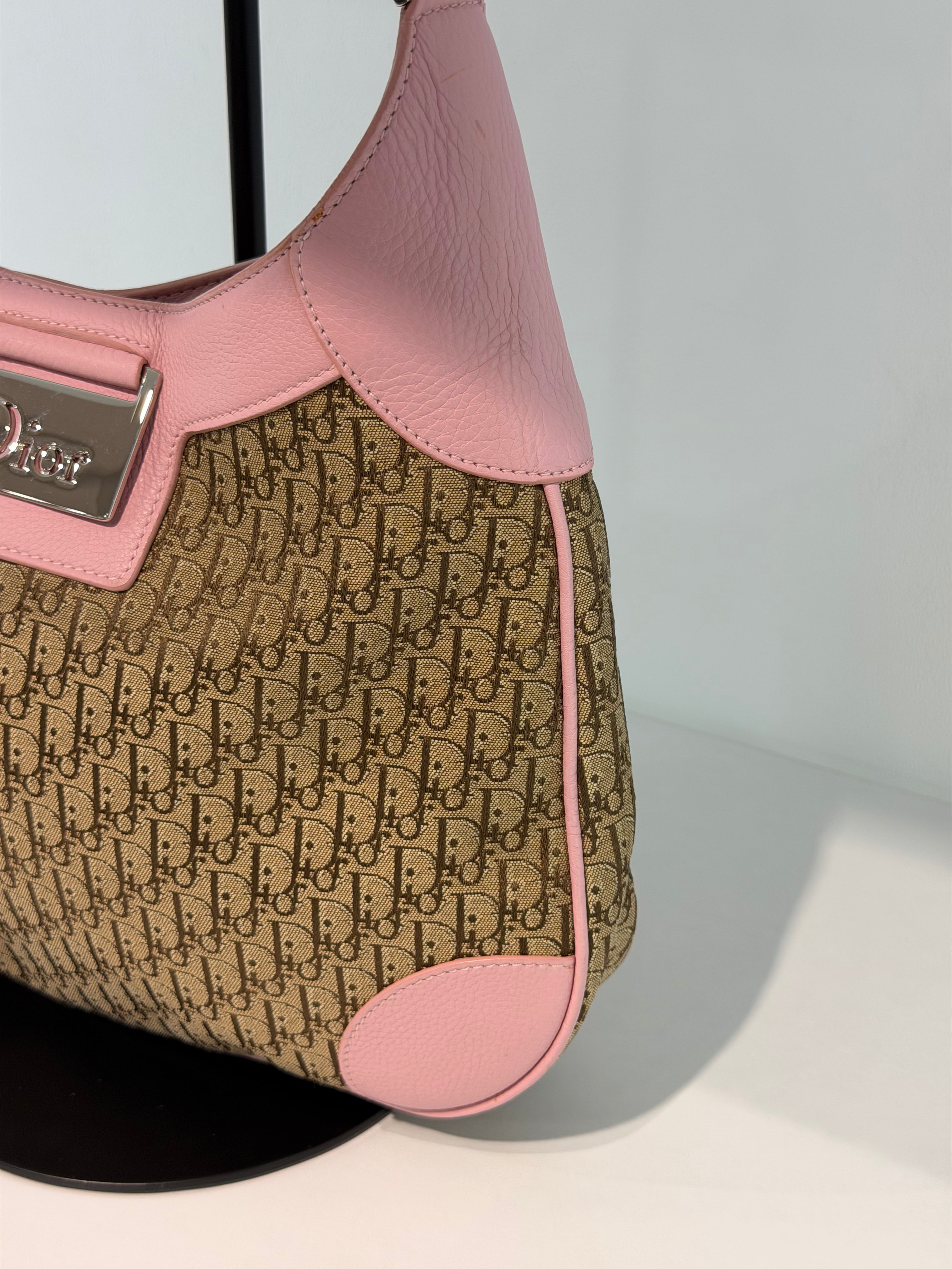 Borsa a Spalla Christian Dior Street Chic Hobo in Tela Jacquard