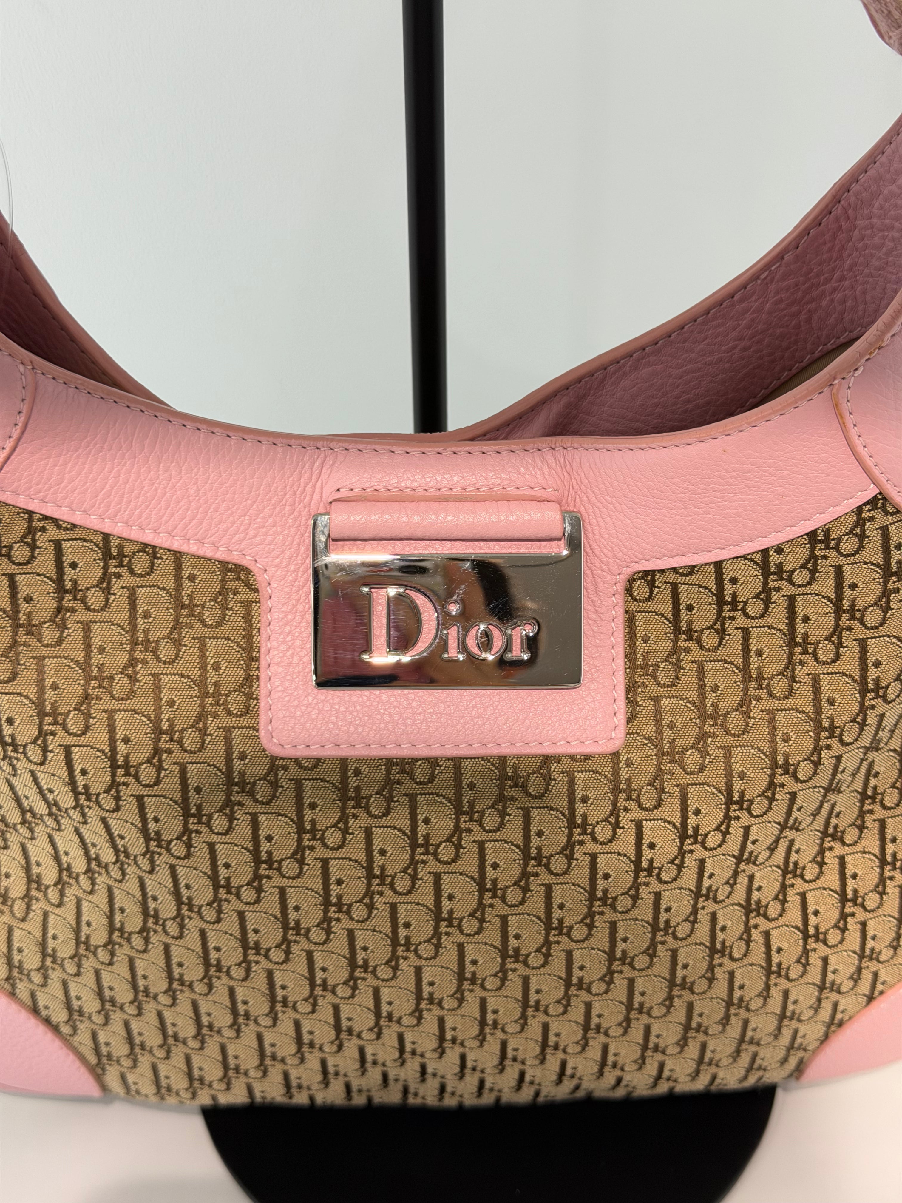 Borsa a Spalla Christian Dior Street Chic Hobo in Tela Jacquard