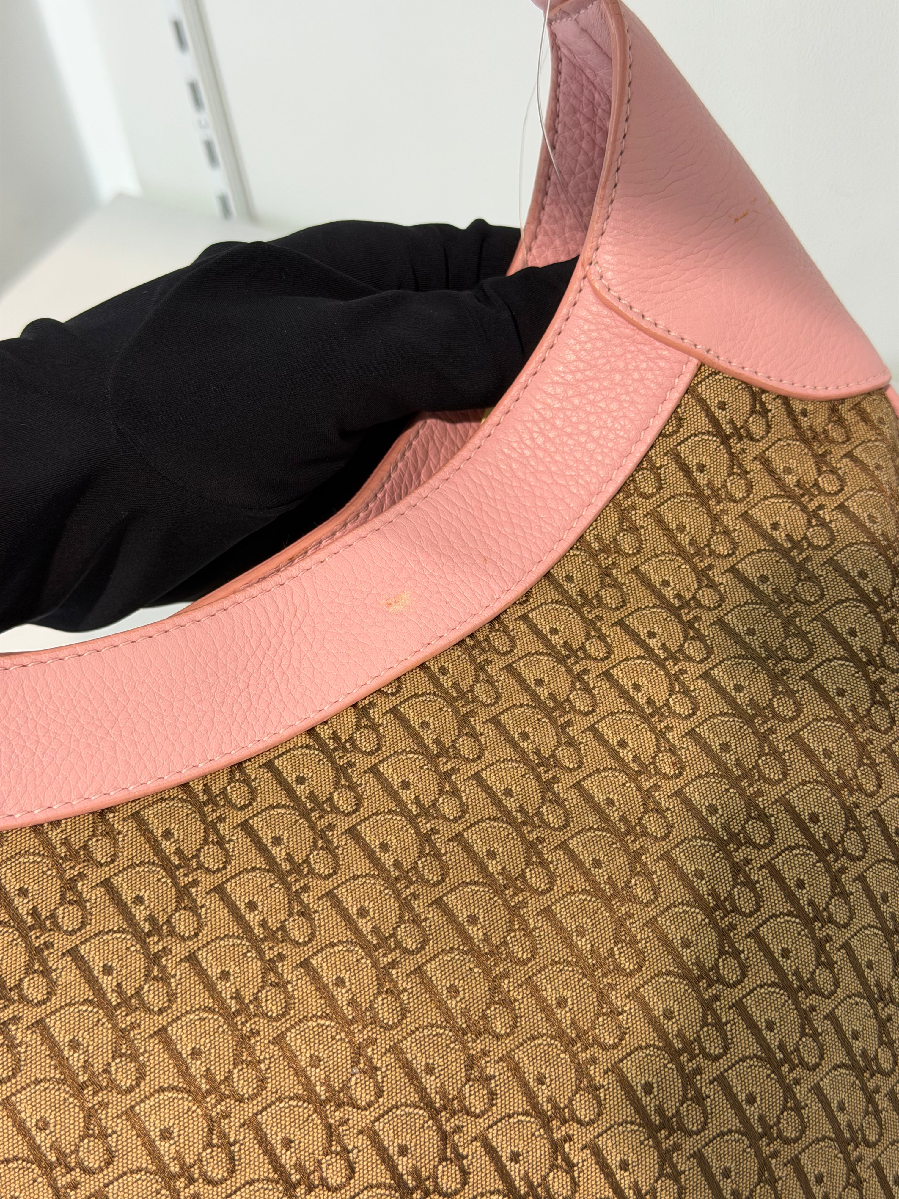 Borsa a Spalla Christian Dior Street Chic Hobo in Tela Jacquard