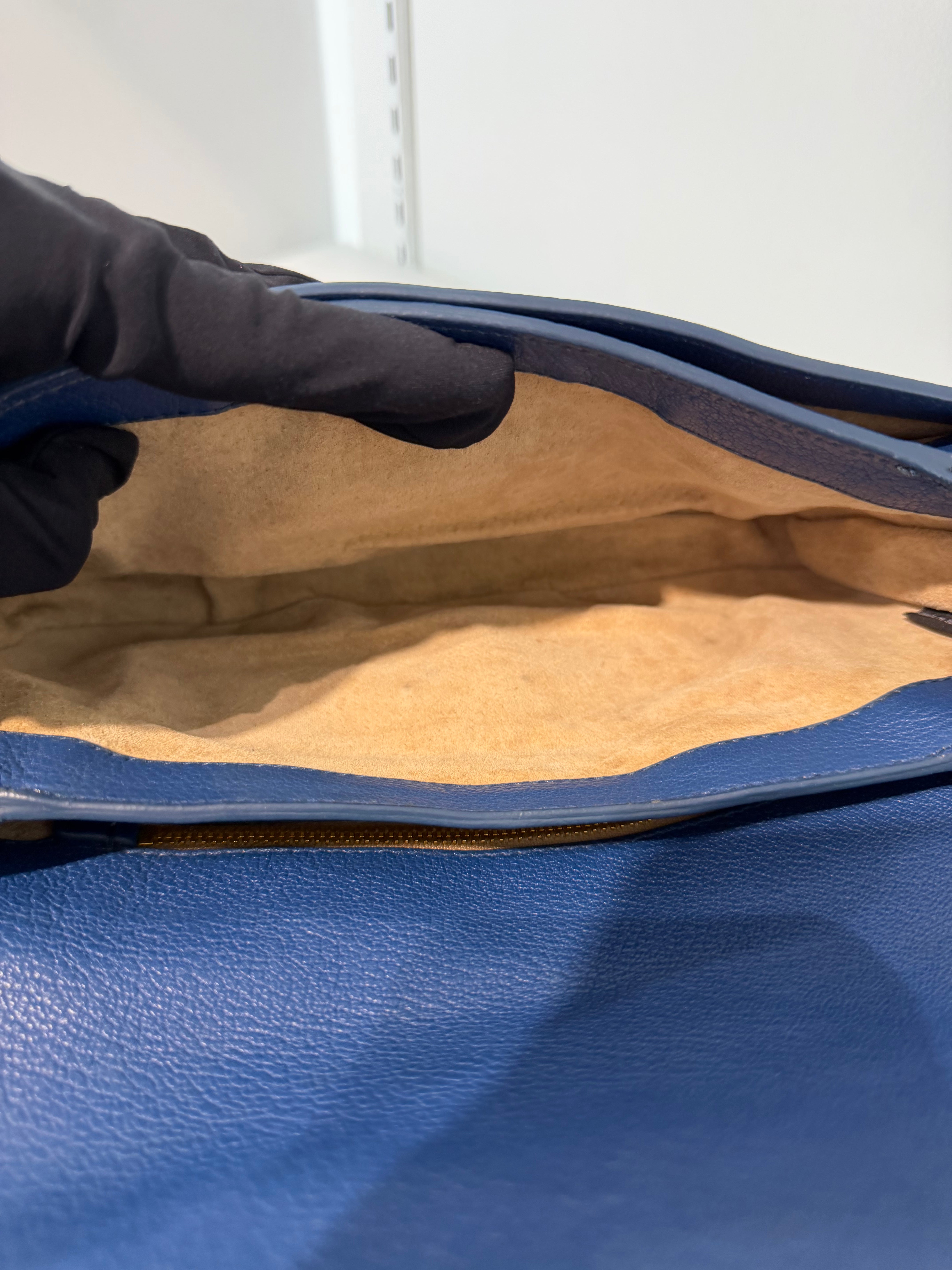 Borsa a Tracolla Miu Miu in Pelle Blu
