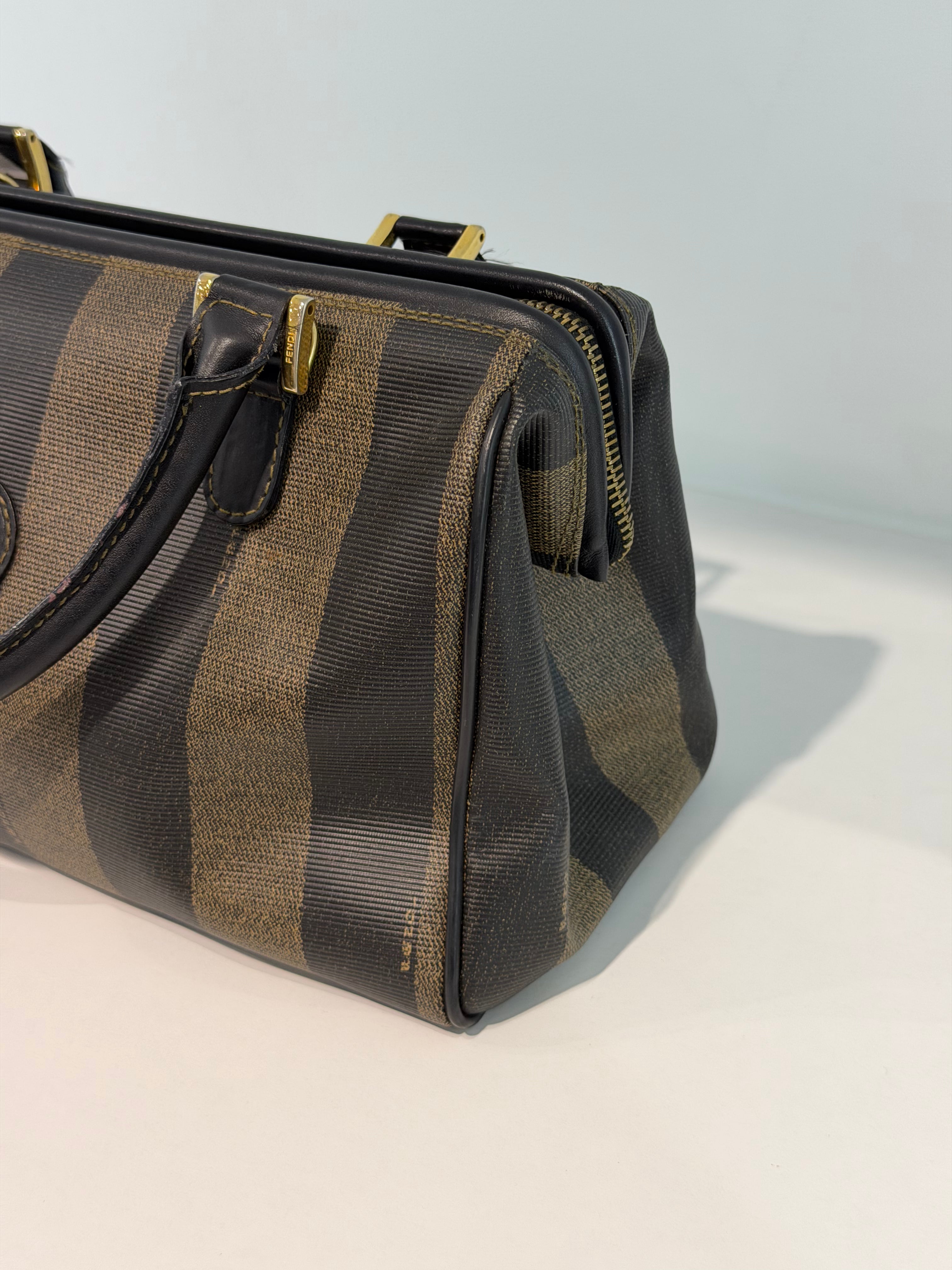 Borsa a Mano Vintage Fendi Pequin
