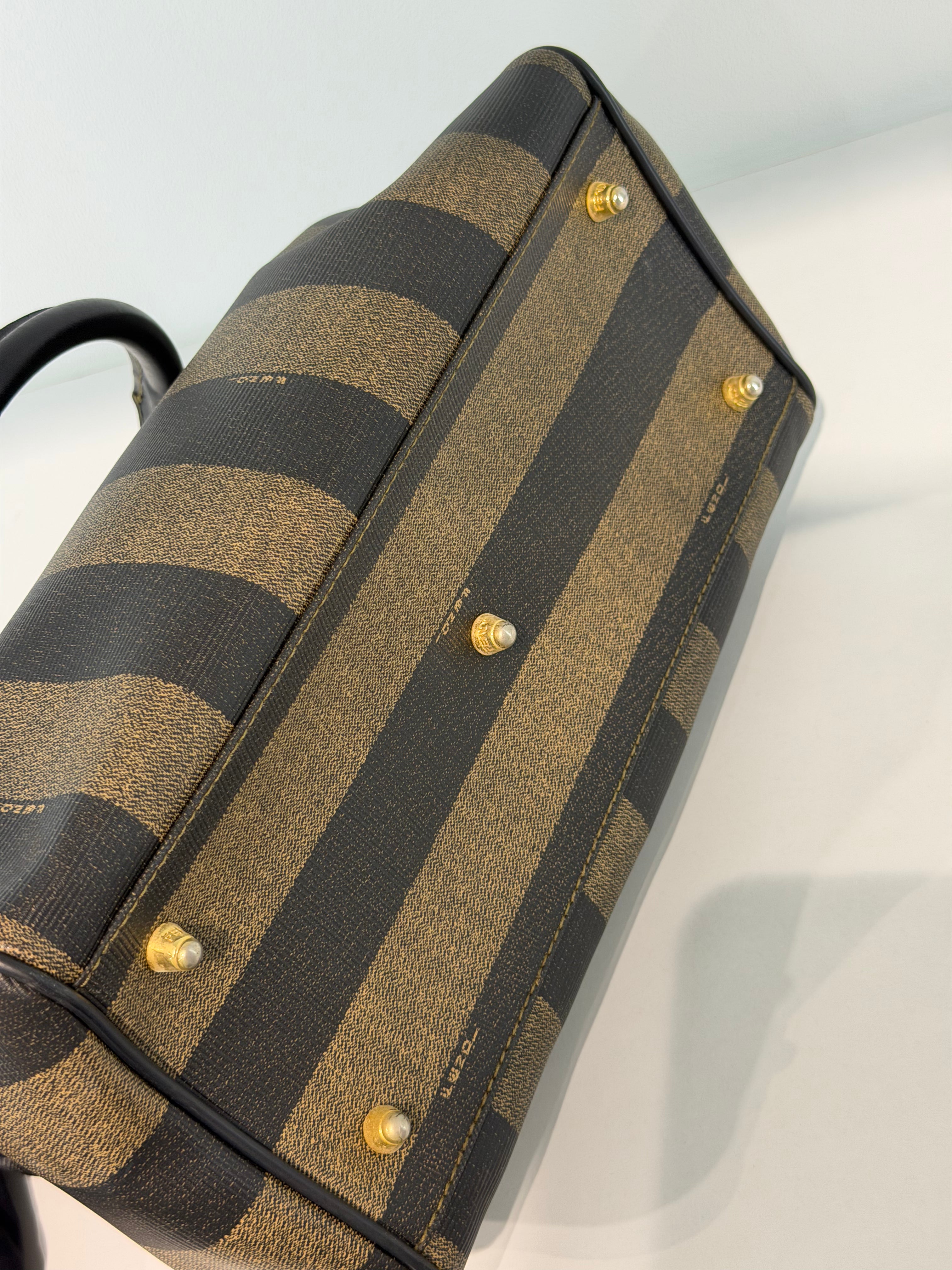 Borsa a Mano Vintage Fendi Pequin