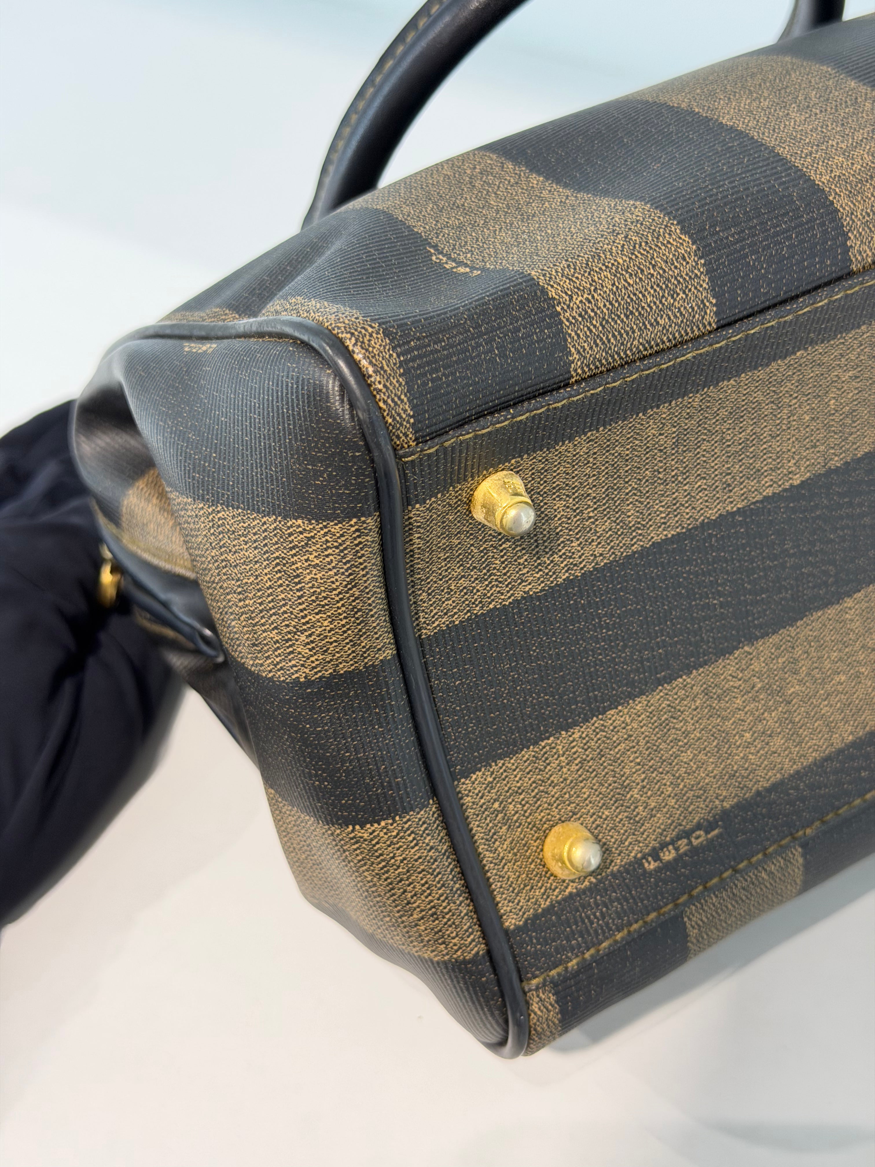 Borsa a Mano Vintage Fendi Pequin