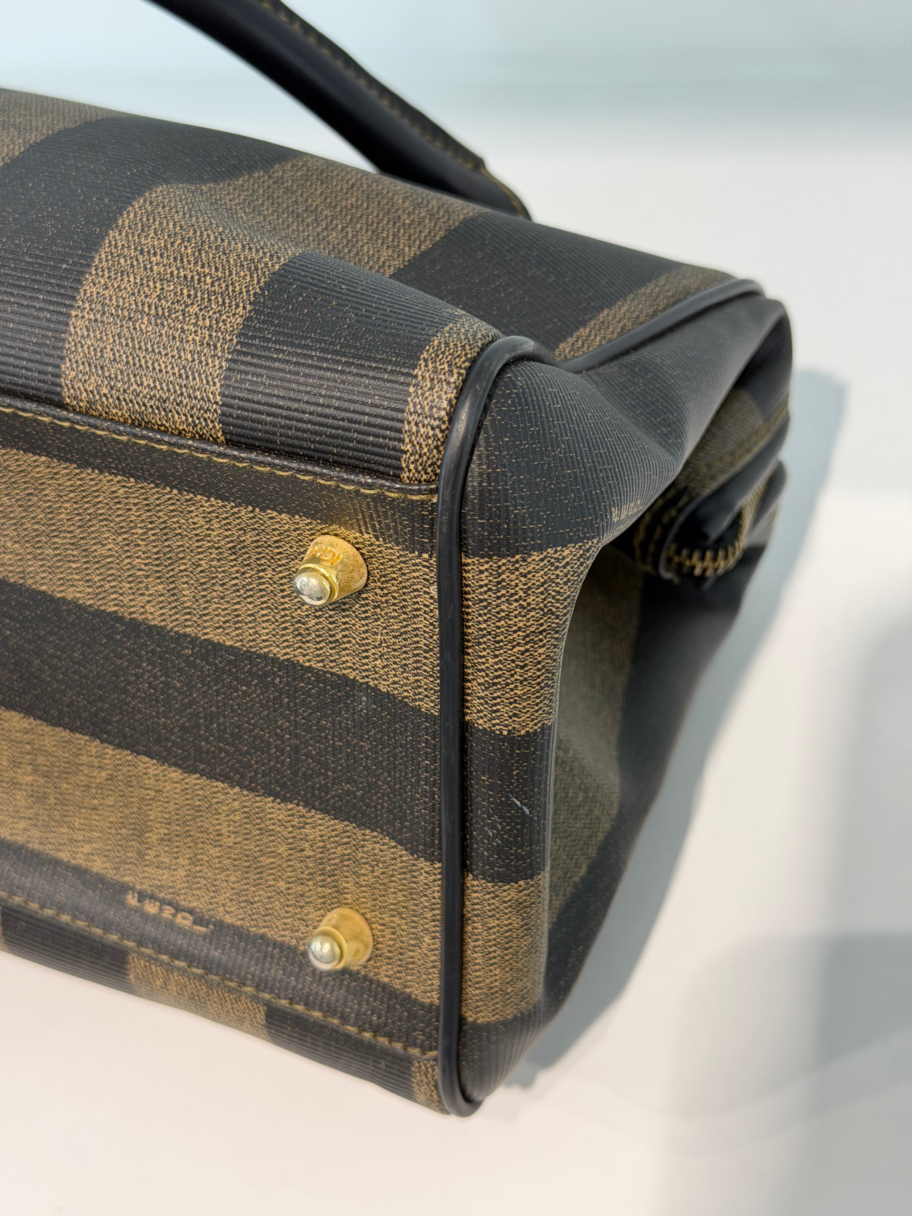 Borsa a Mano Vintage Fendi Pequin