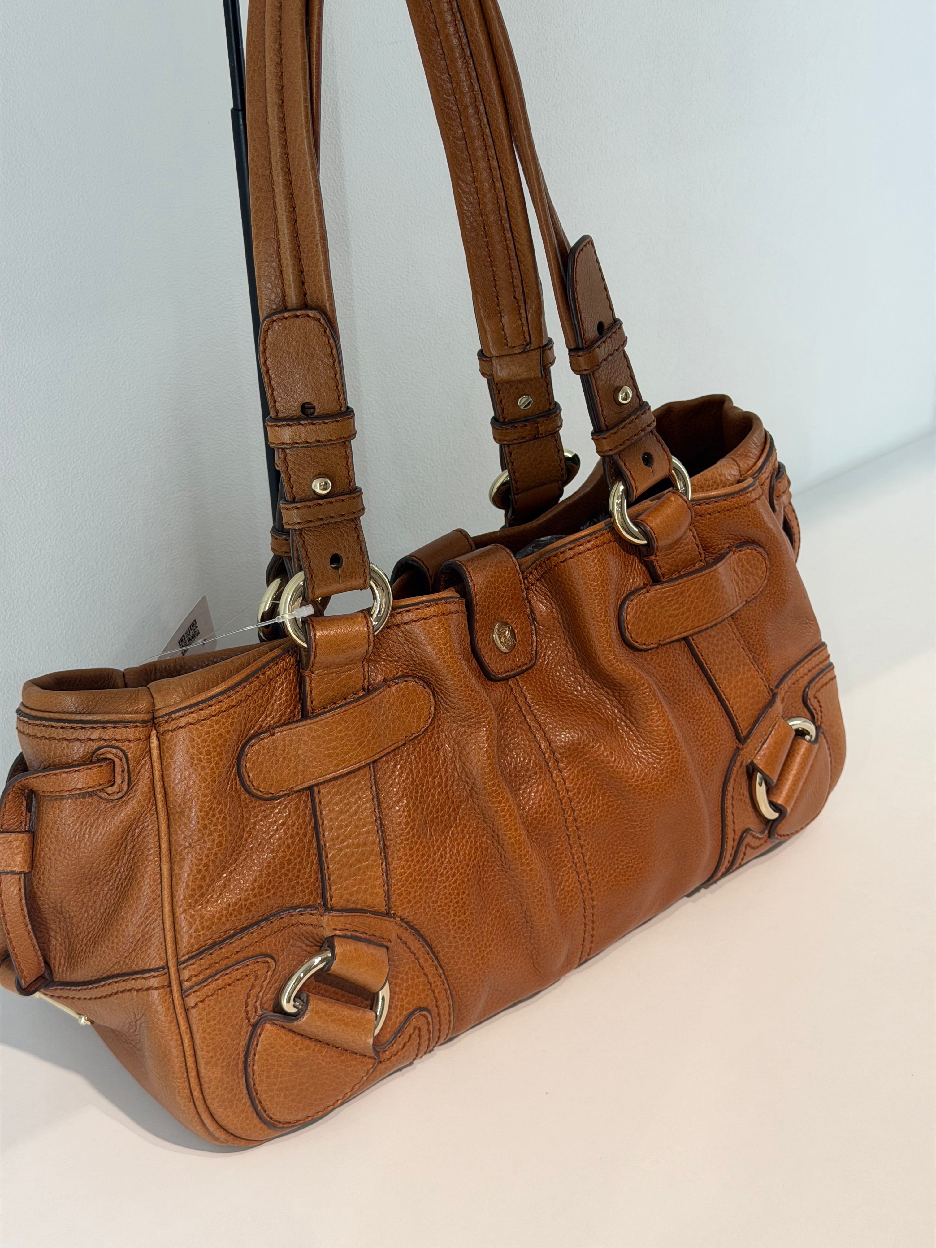 Borsa Céline  a Spalla Vintage in Pelle Marrone Chiaro