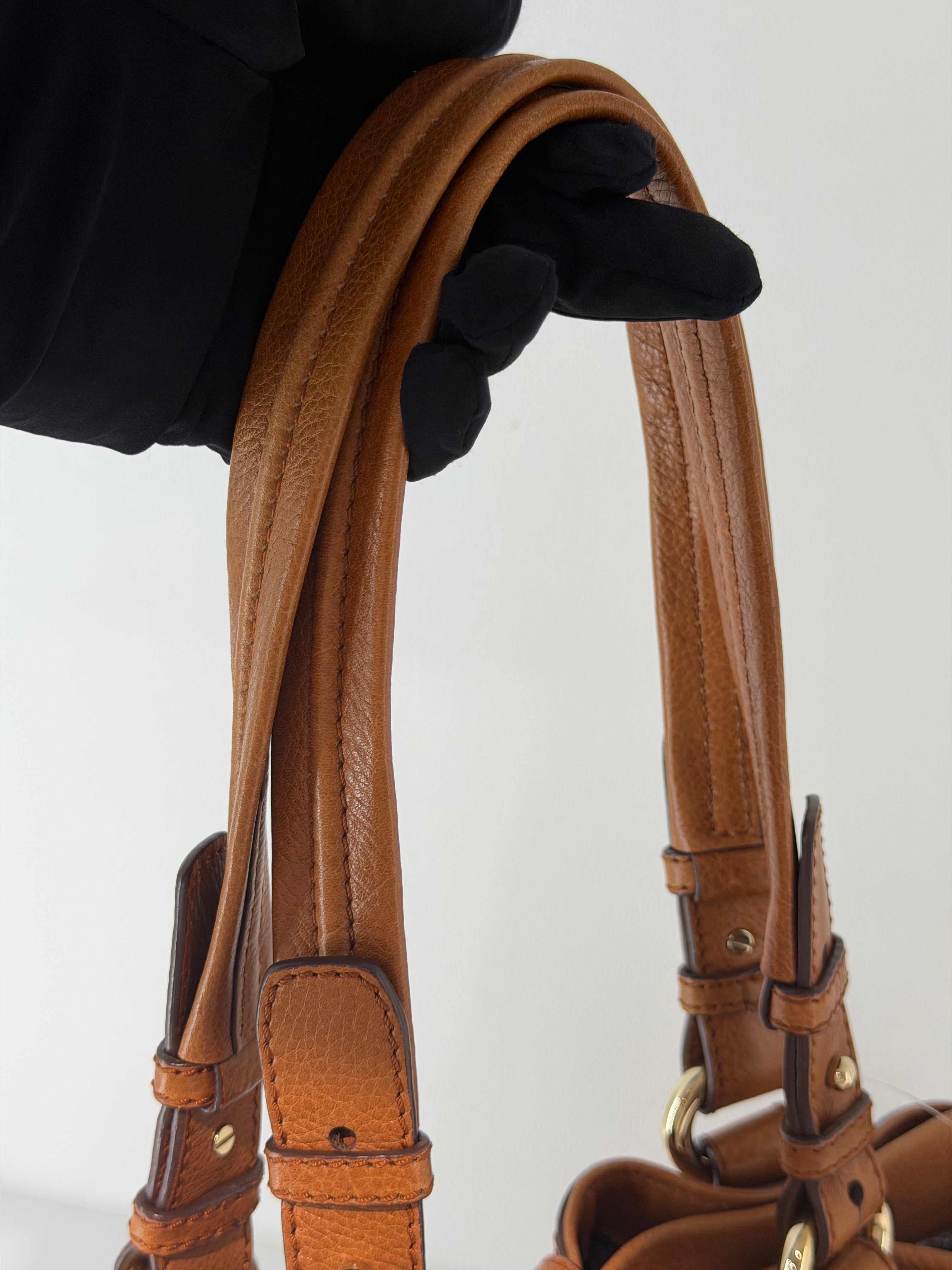 Borsa Céline  a Spalla Vintage in Pelle Marrone Chiaro
