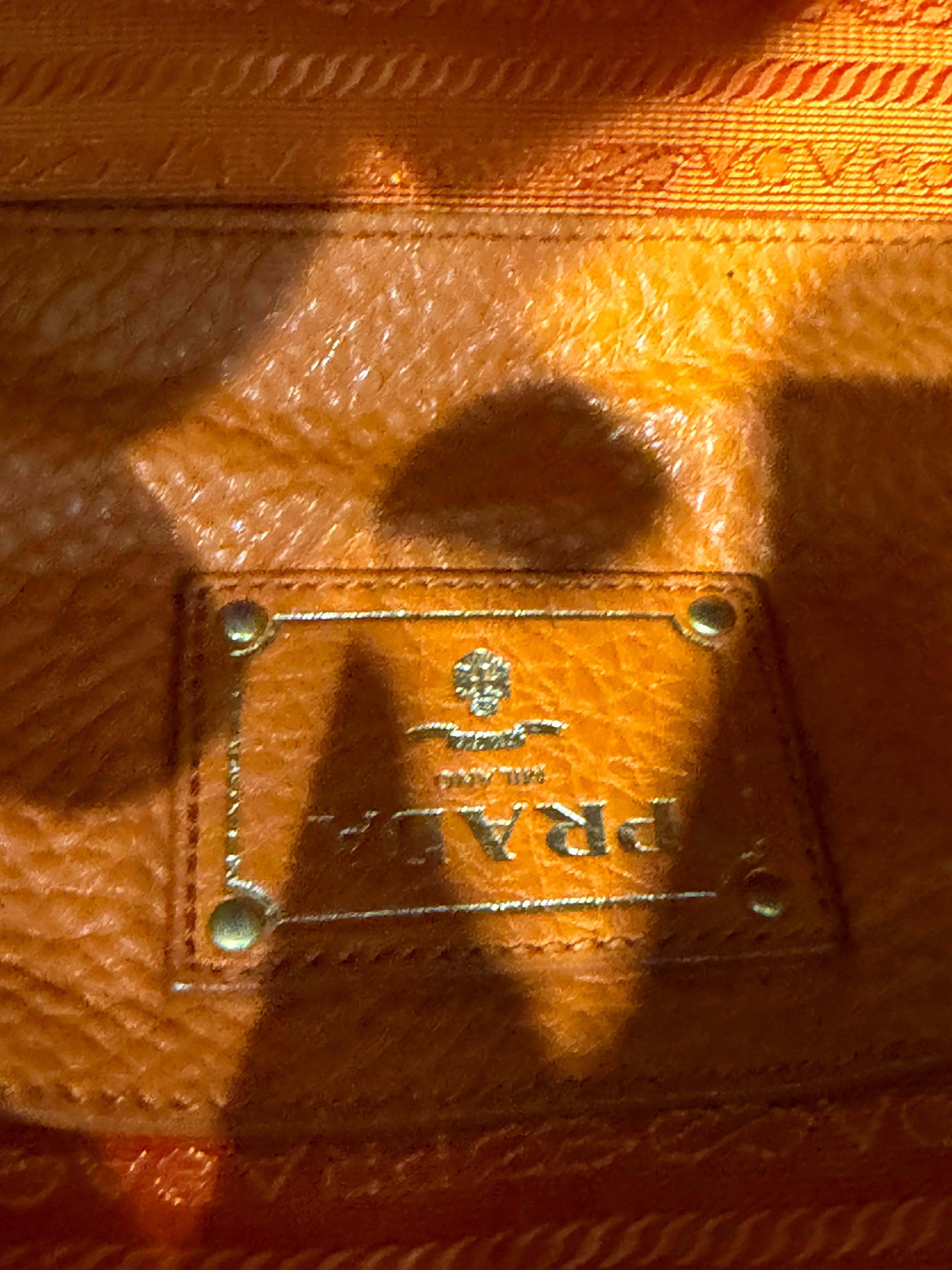 Borsa a Spalla Prada Vitello Daino Hobo in Pelle Martellata