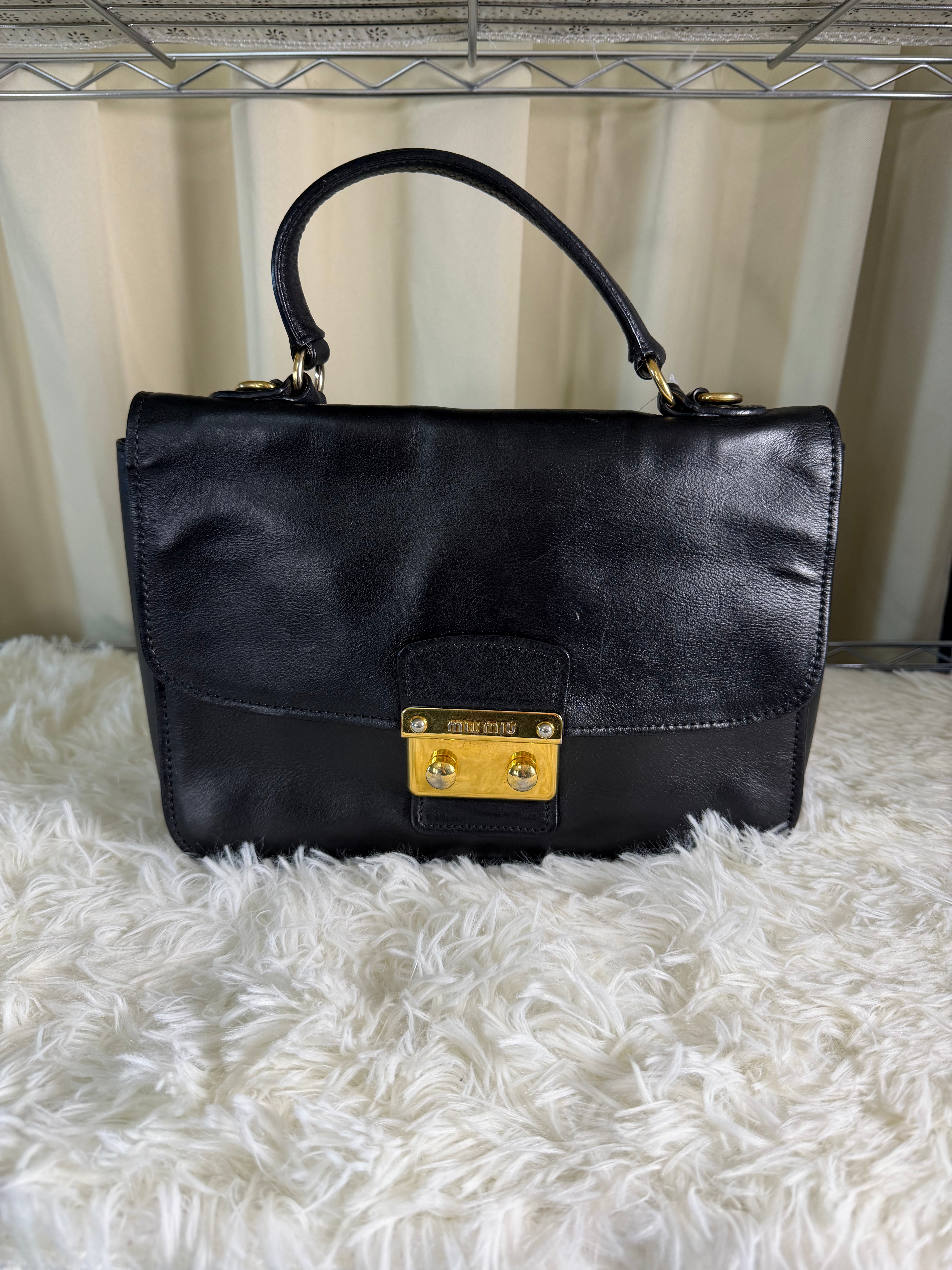 Borsa Vintage Archive Miu Miu in Pelle Nera