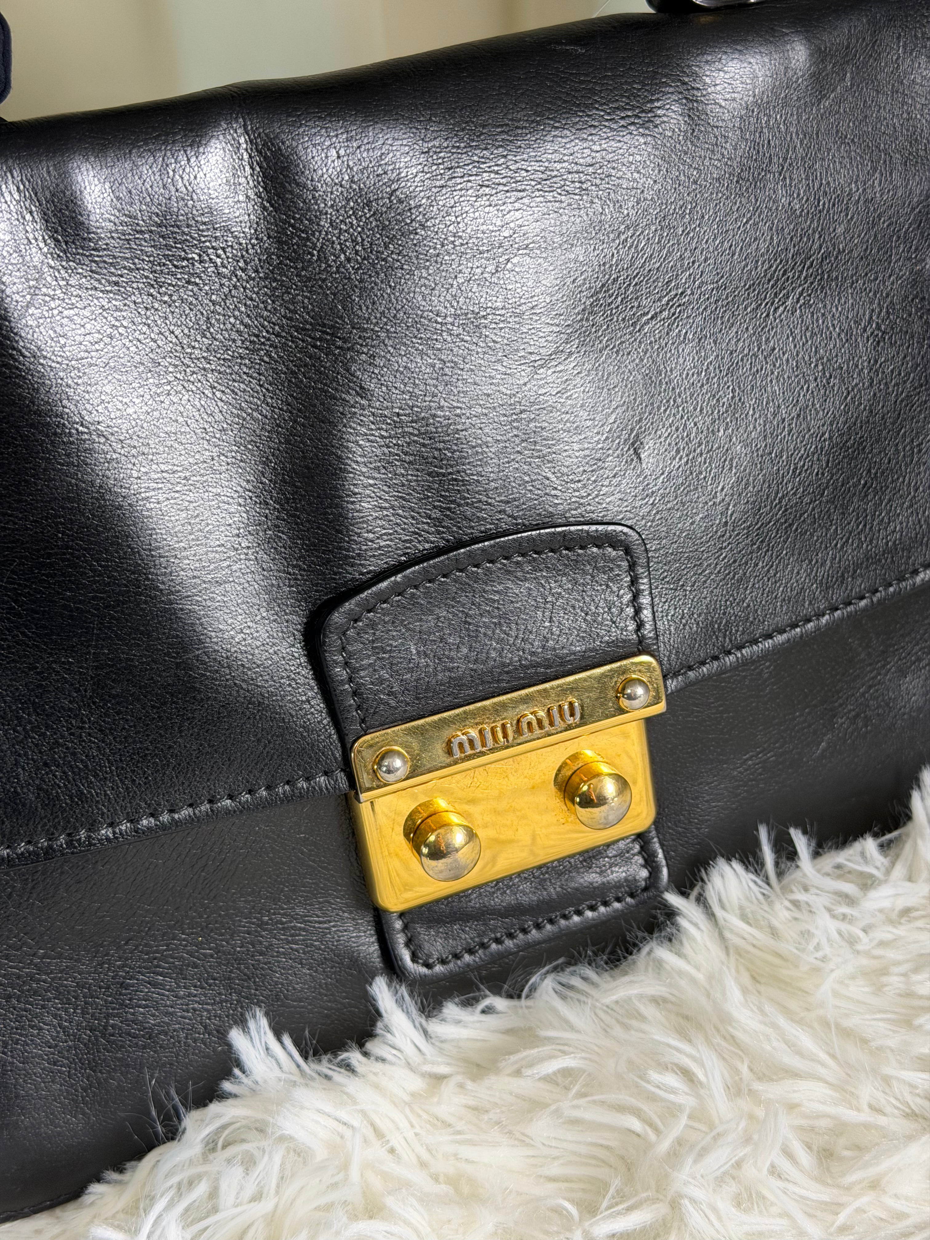 Borsa Vintage Archive Miu Miu in Pelle Nera