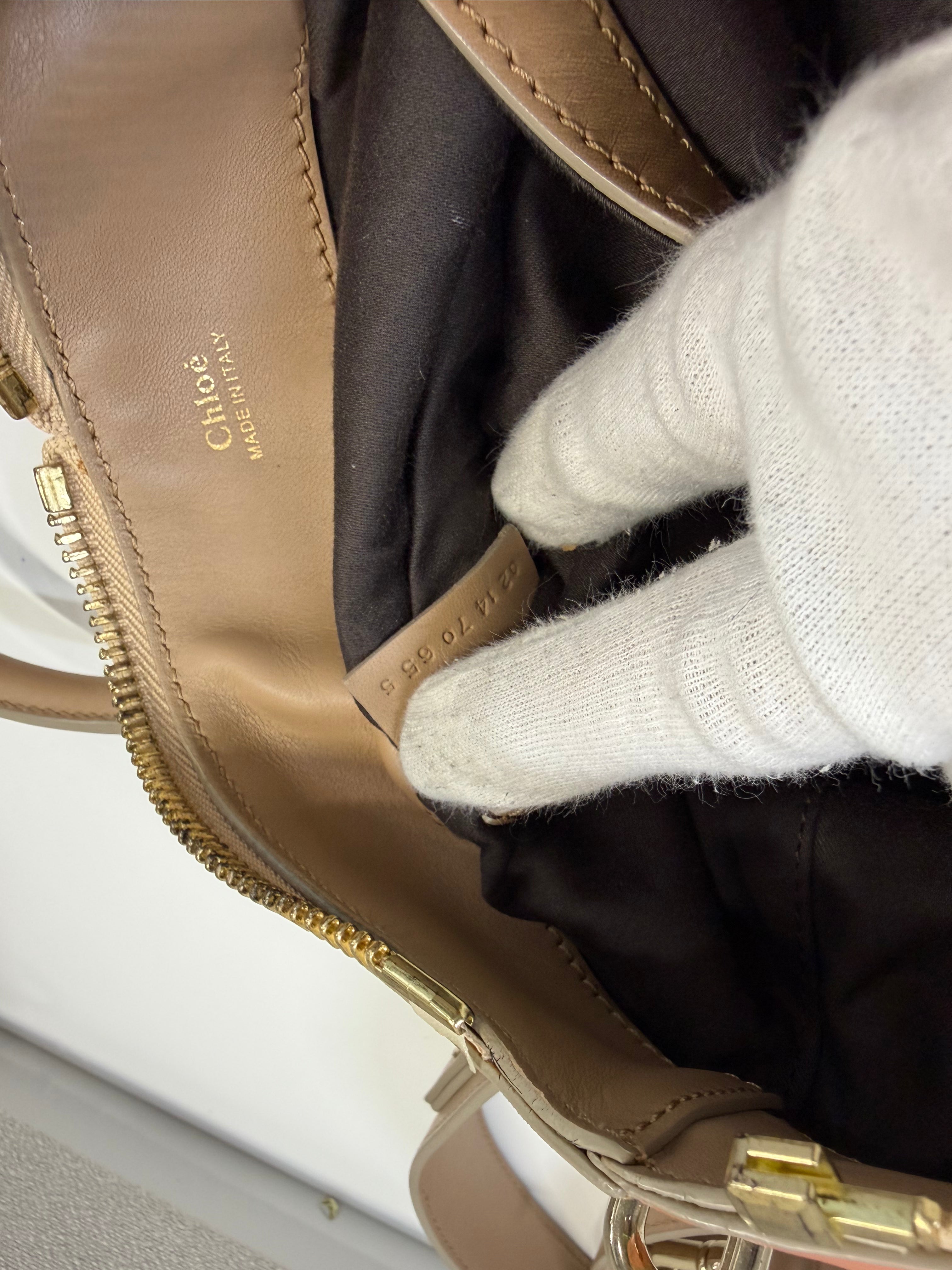 Borsa Chloé Modello Baylee in Pelle Bicolore
