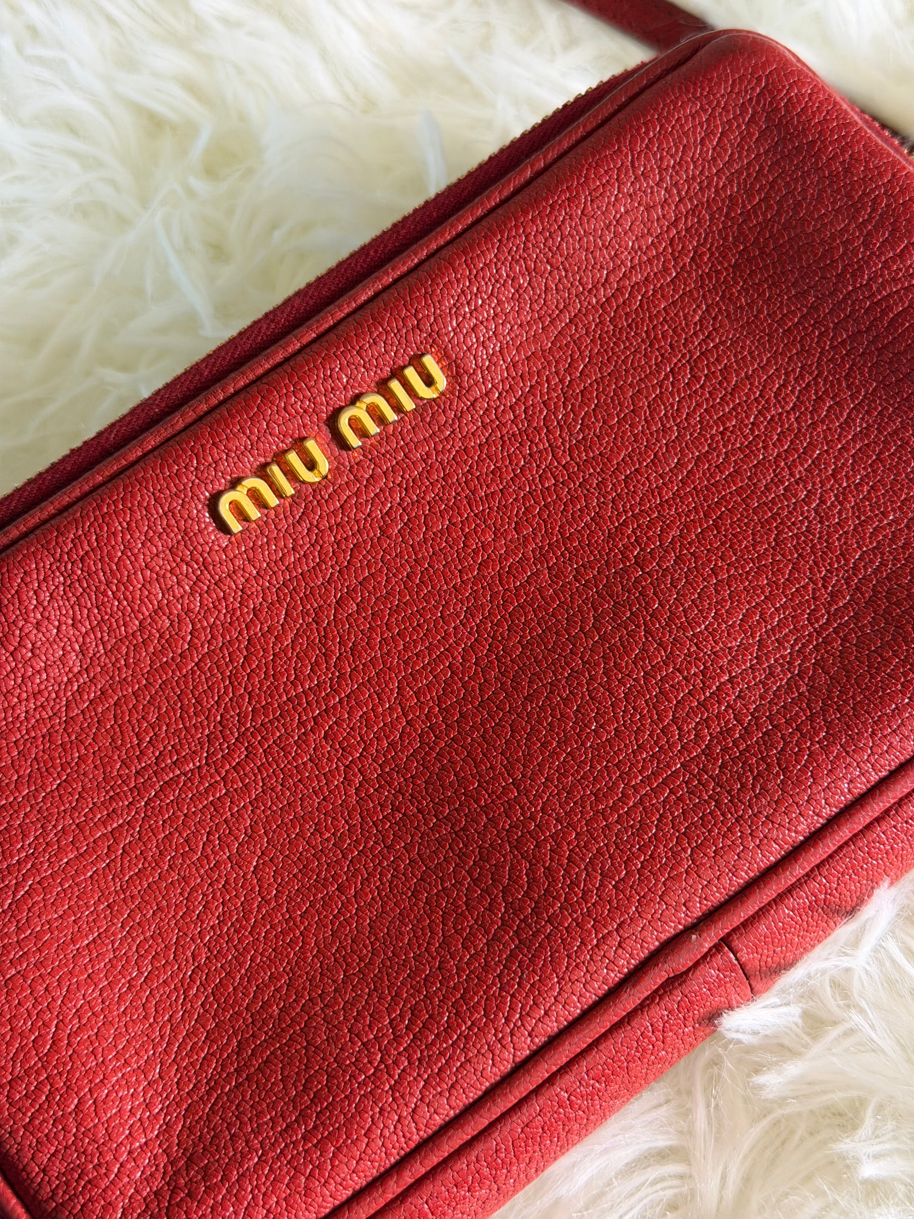 Borsa a Tracolla Miu Miu in Pelle Madras