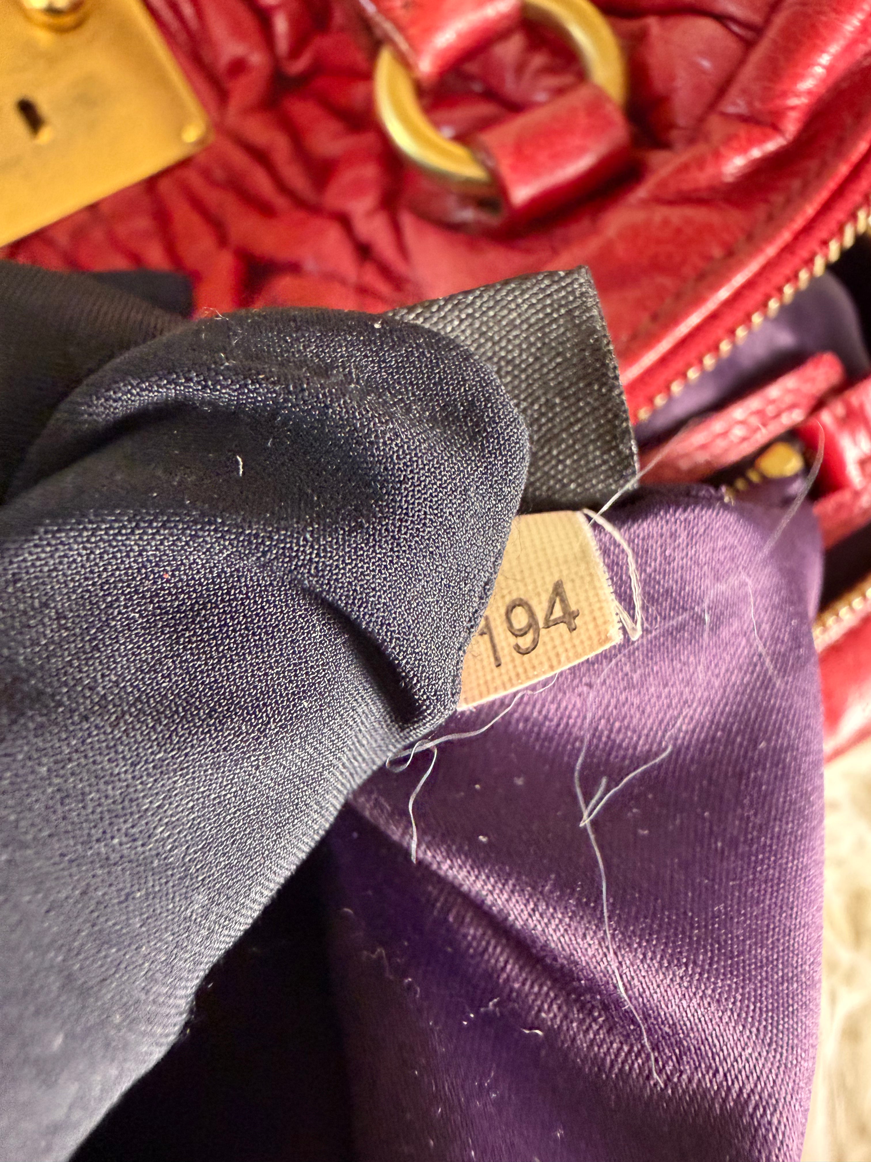 Borsa Miu Miu Matelassé in Pelle Rossa