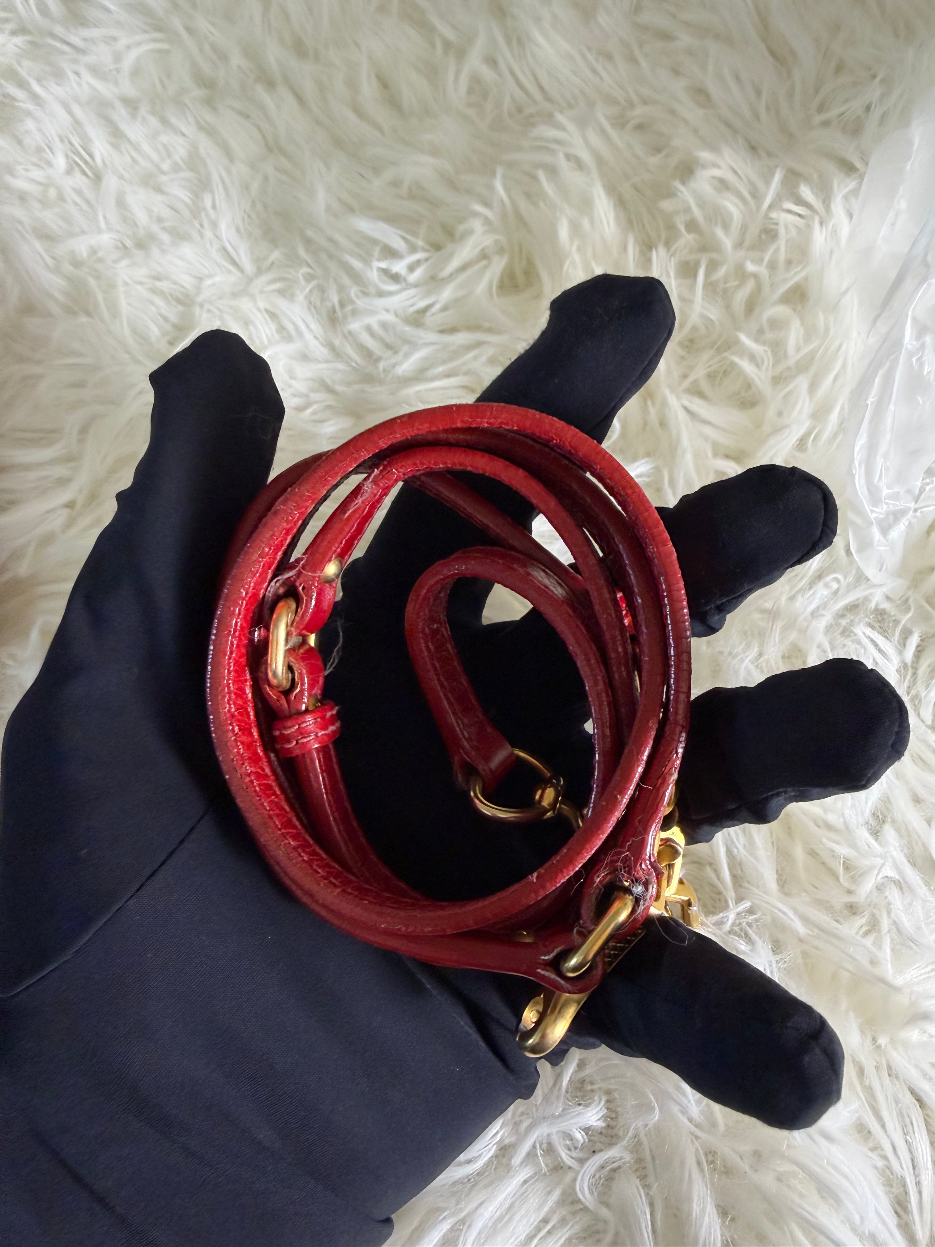 Borsa Miu Miu Matelassé in Pelle Rossa