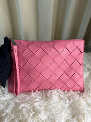 Pochette di Bottega Veneta in Pelle Rosa