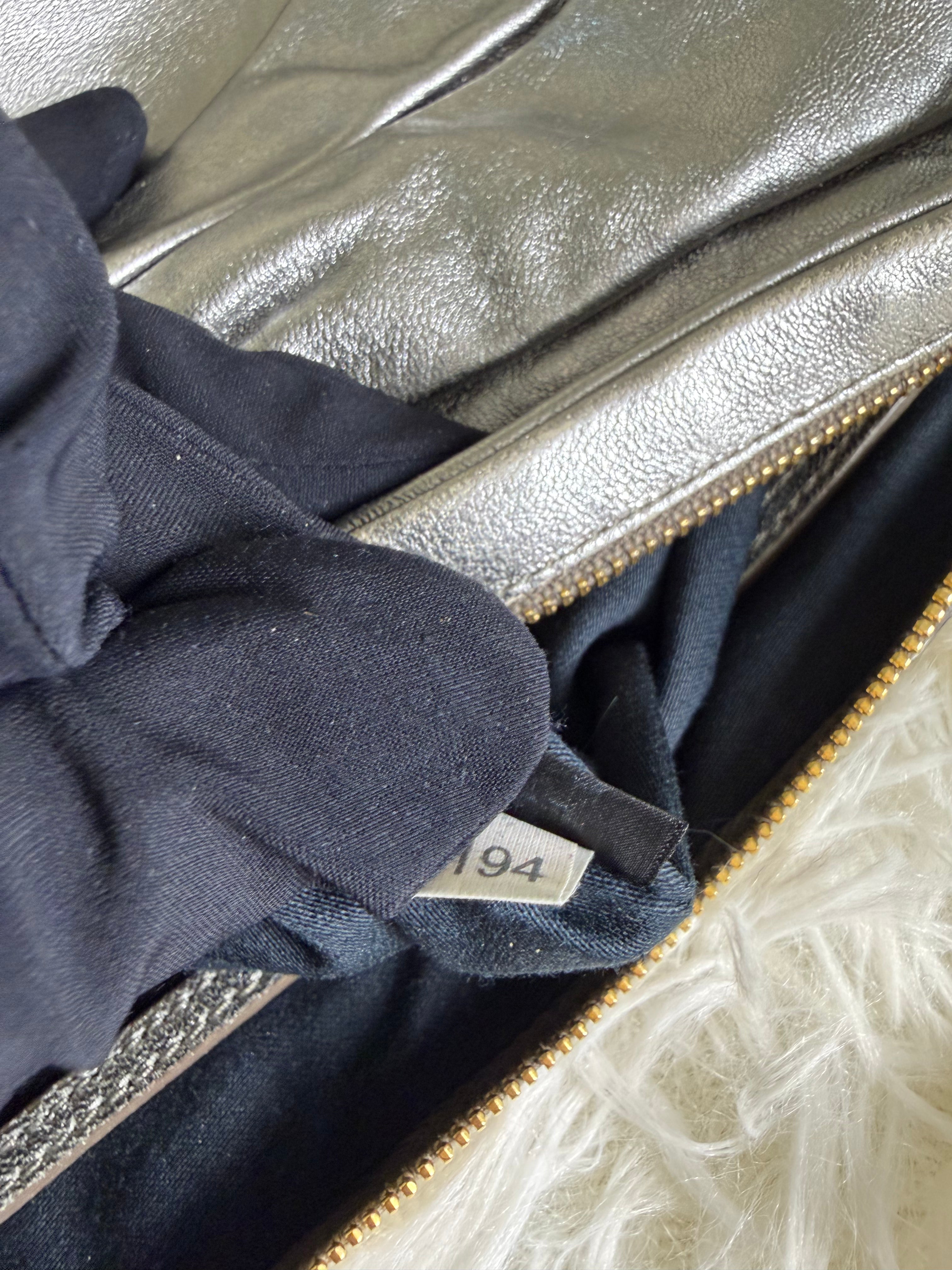 Pochette di Miu Miu in Pelle Metallica