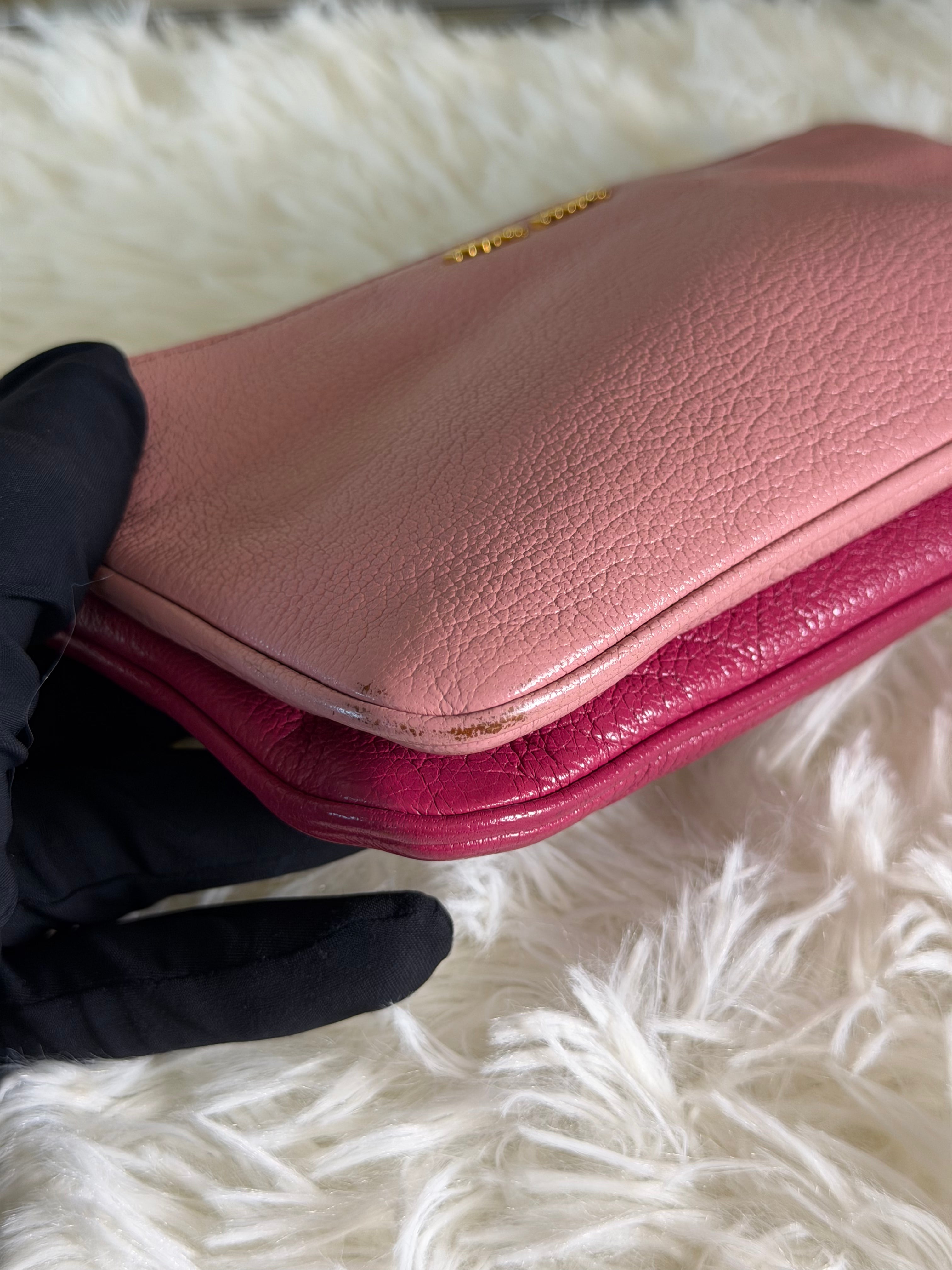 Borsa a Tracolla Miu Miu in Pelle Bicolore