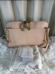 Borsa Chloé Lucy in Pelle Rosa Chiaro