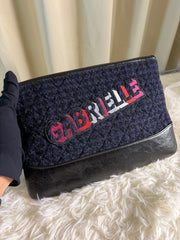 Clutch Chanel Gabrielle in Tweed e Pelle