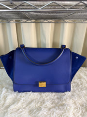 Borsa Céline Trapeze in Pelle Blu