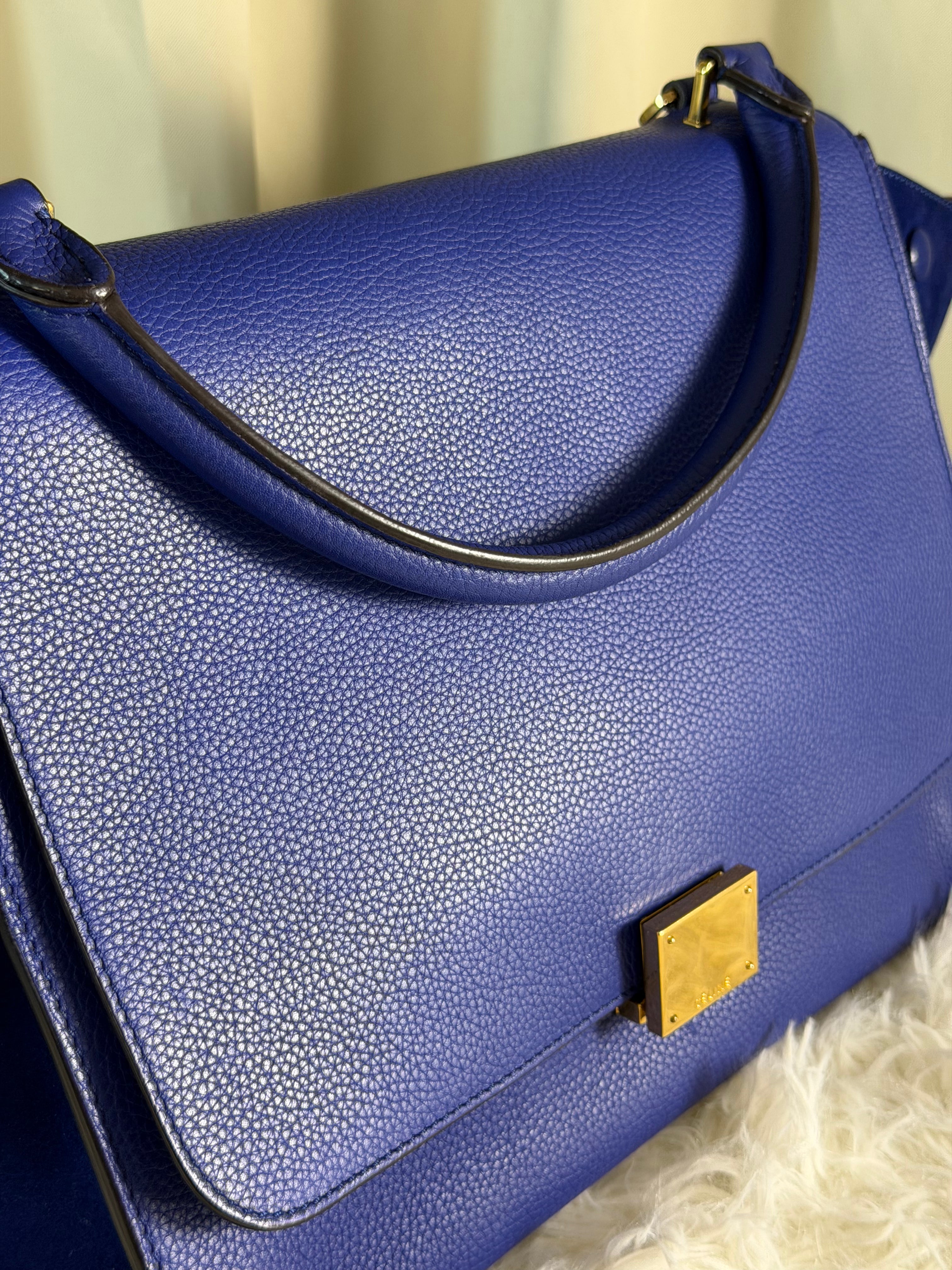 Borsa Céline Trapeze in Pelle Blu