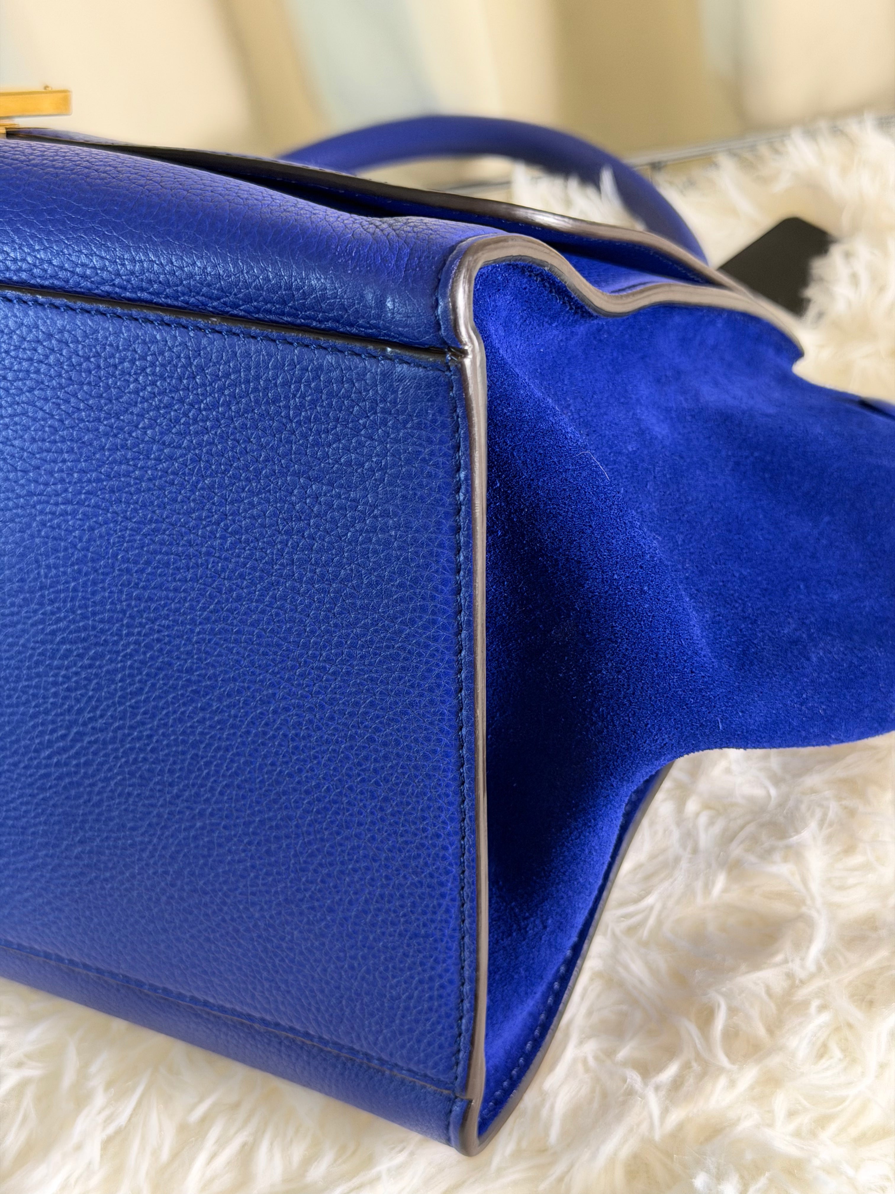 Borsa Céline Trapeze in Pelle Blu