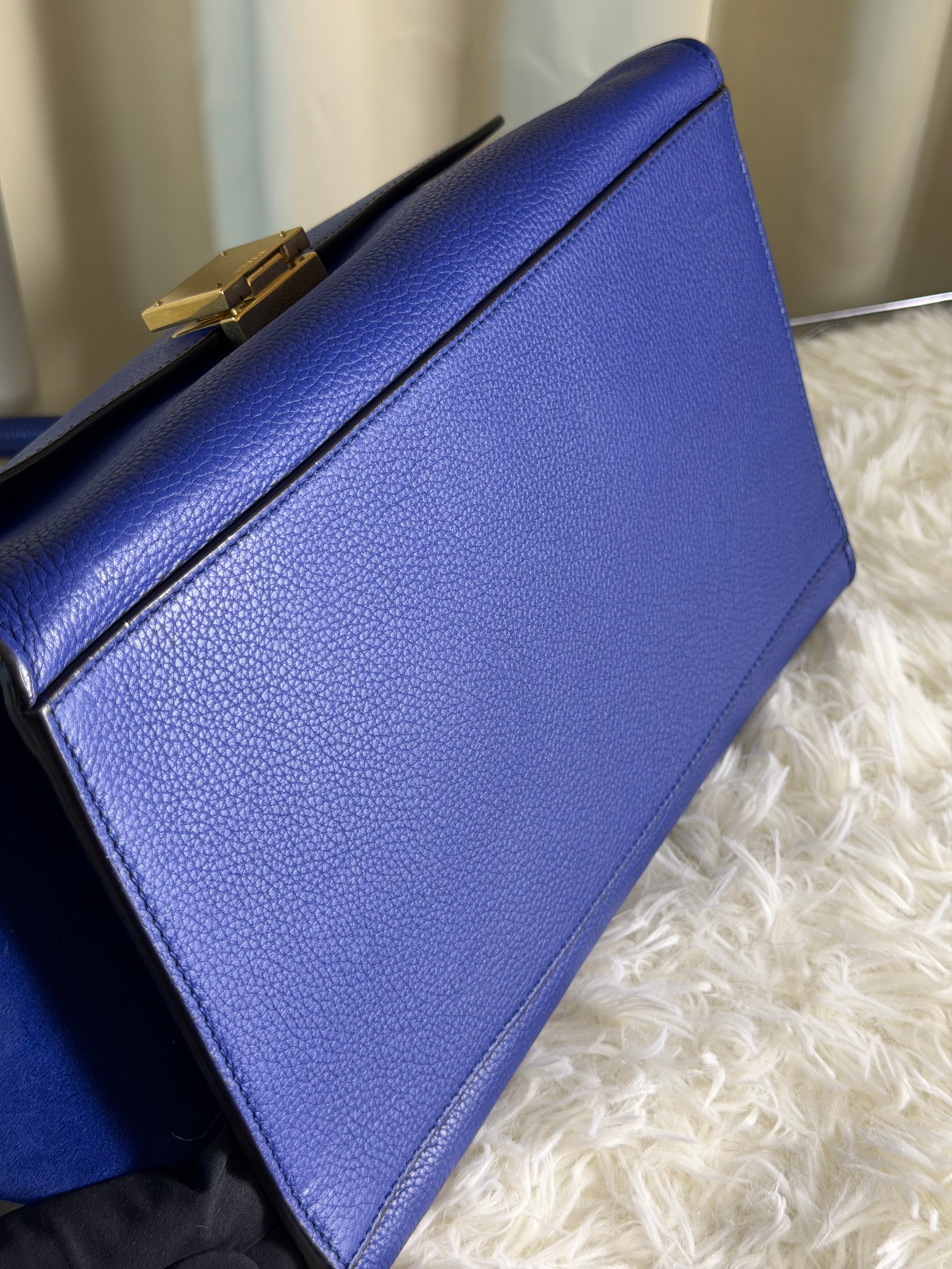 Borsa Céline Trapeze in Pelle Blu