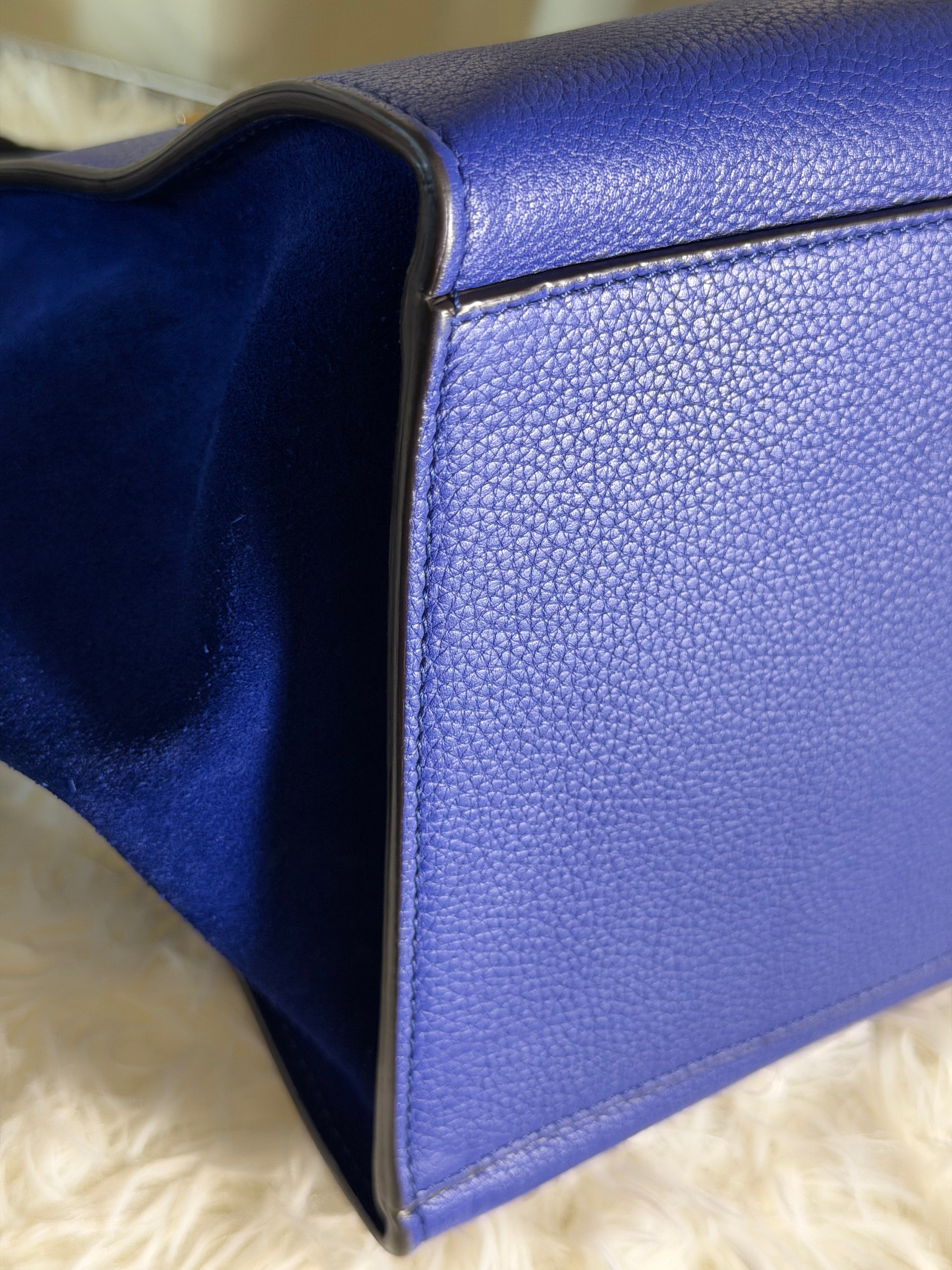 Borsa Céline Trapeze in Pelle Blu