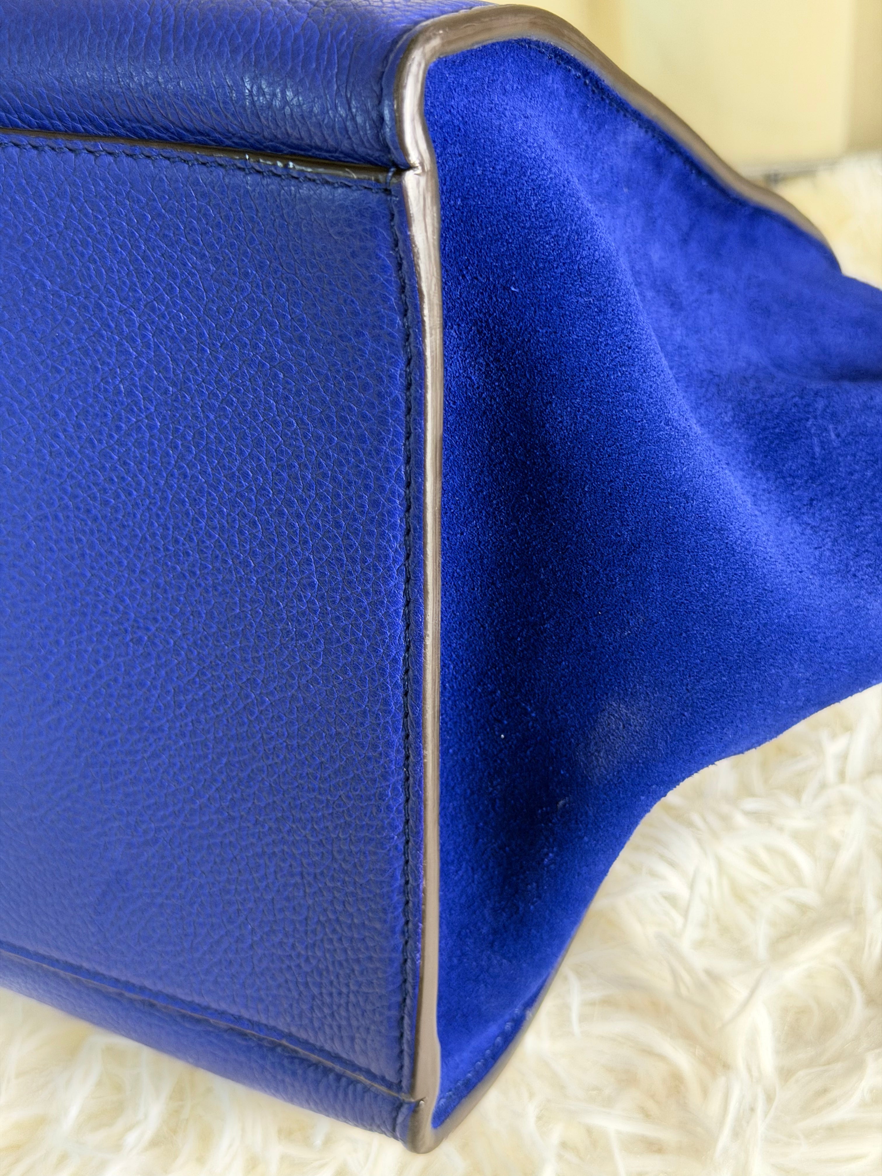 Borsa Céline Trapeze in Pelle Blu