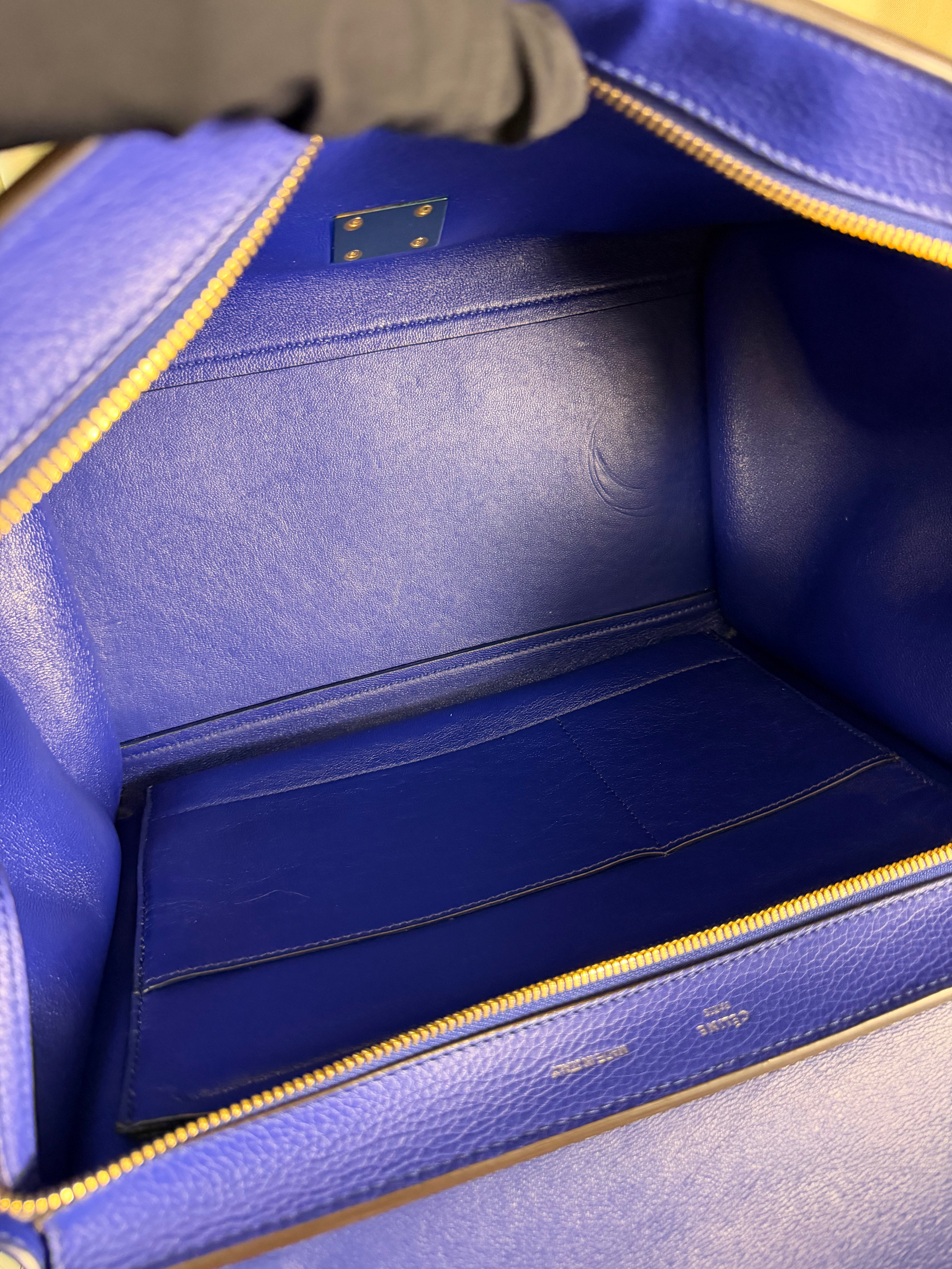 Borsa Céline Trapeze in Pelle Blu